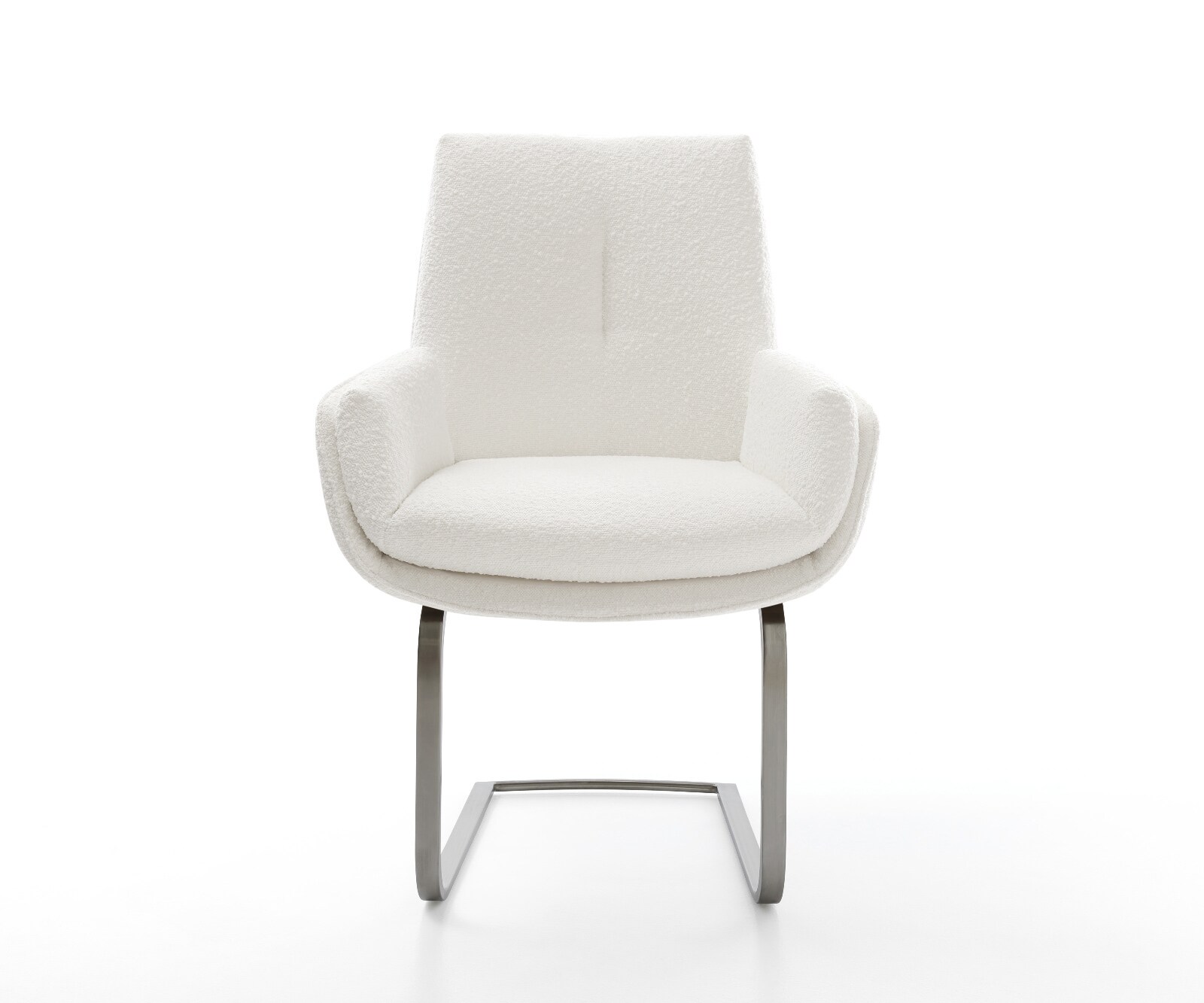 Freischwinger Clea-Flex Bouclé Creme-Weiß Freischwinger flach Graphit 2