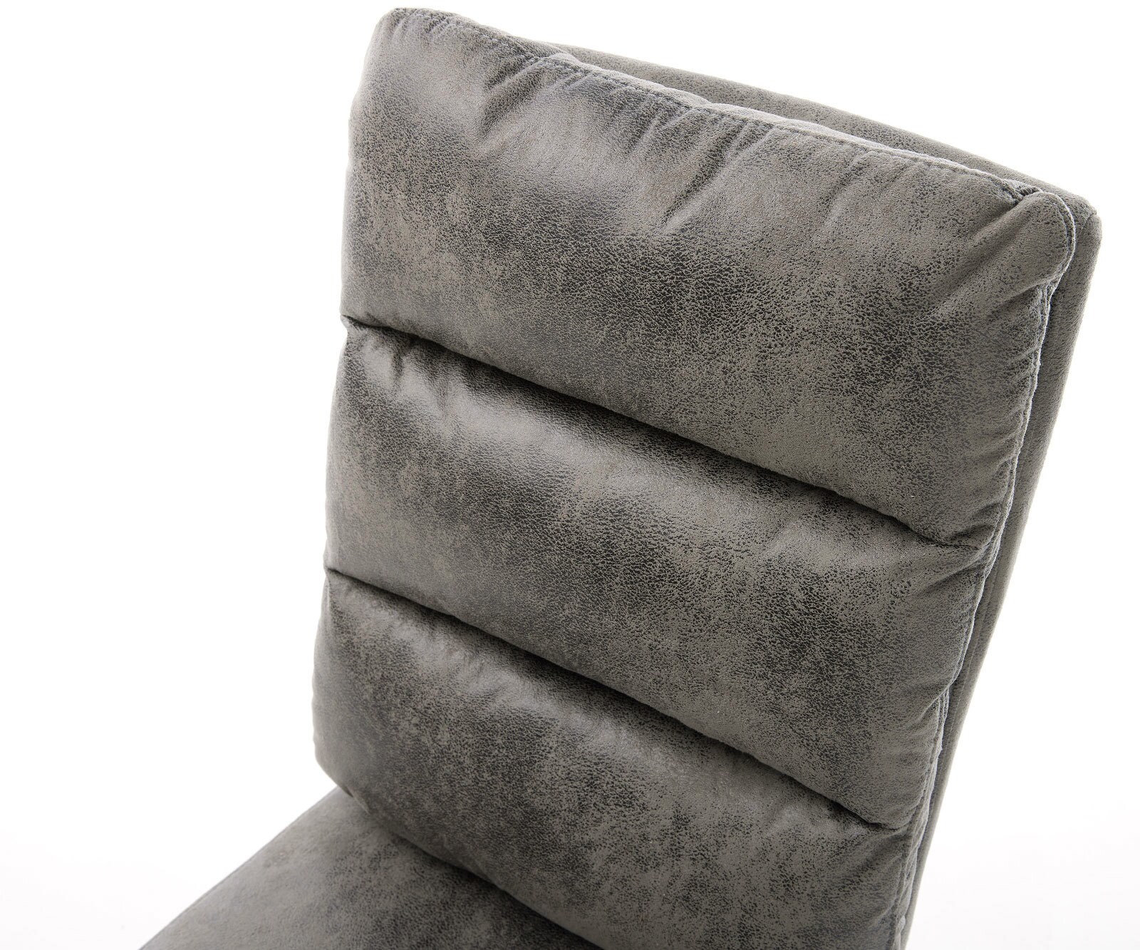 Esszimmerstuhl Pela-Flex Mikrofaser Grau Antik 4-Fuß konisch Schwarz Taschenfederkern 3 Esszimmerstuhl Pela-Flex Mikrofaser Grau Antik 4-Fuß konisch Schwarz Taschenfederkern 3