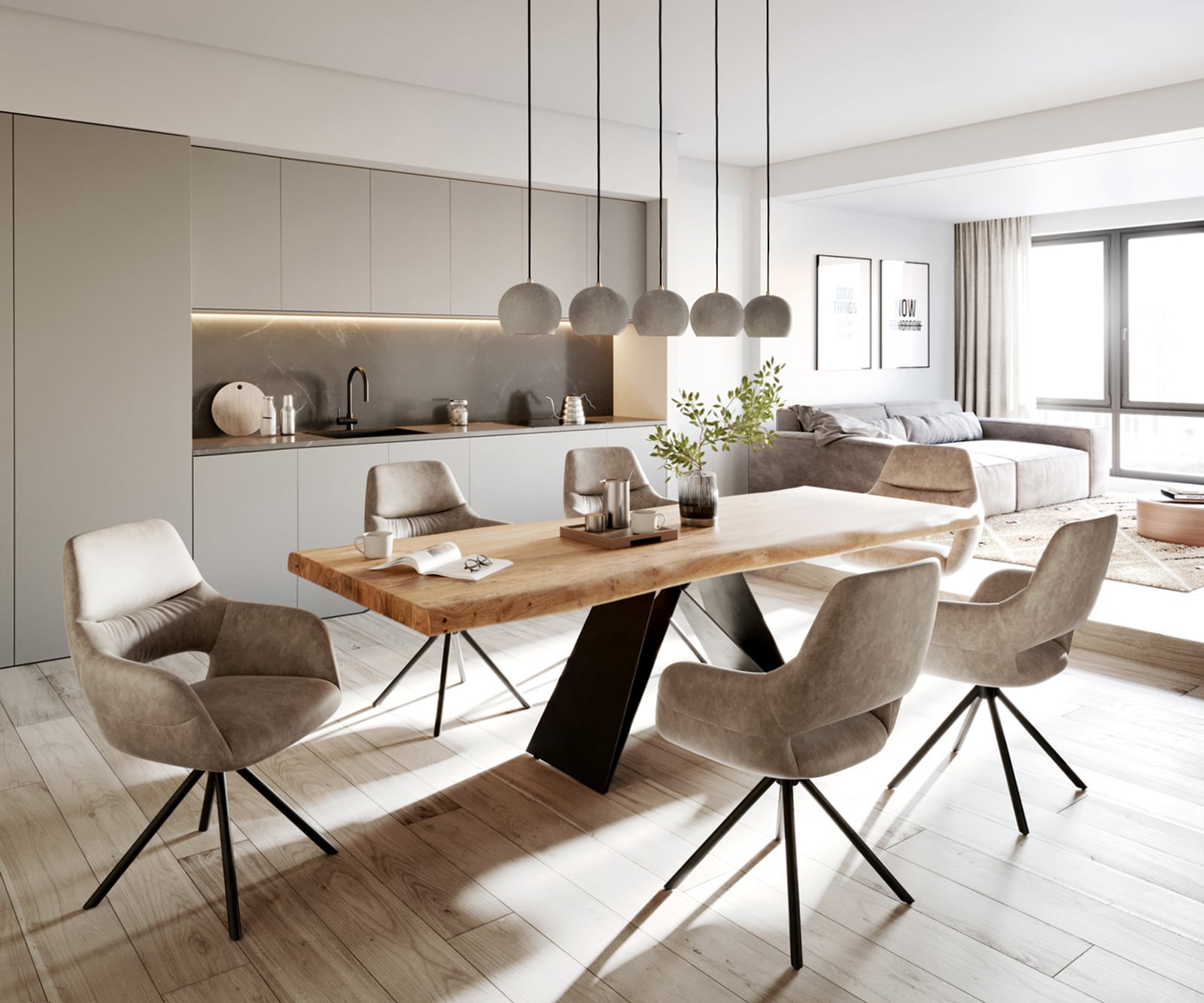 Esstisch Edge 260x100 XL Akazie Natur V-Gestell Flachstahl Schwarz Live-Edge 5 Esstisch Edge 260x100 XL Akazie Natur V-Gestell Flachstahl Schwarz Live-Edge 5