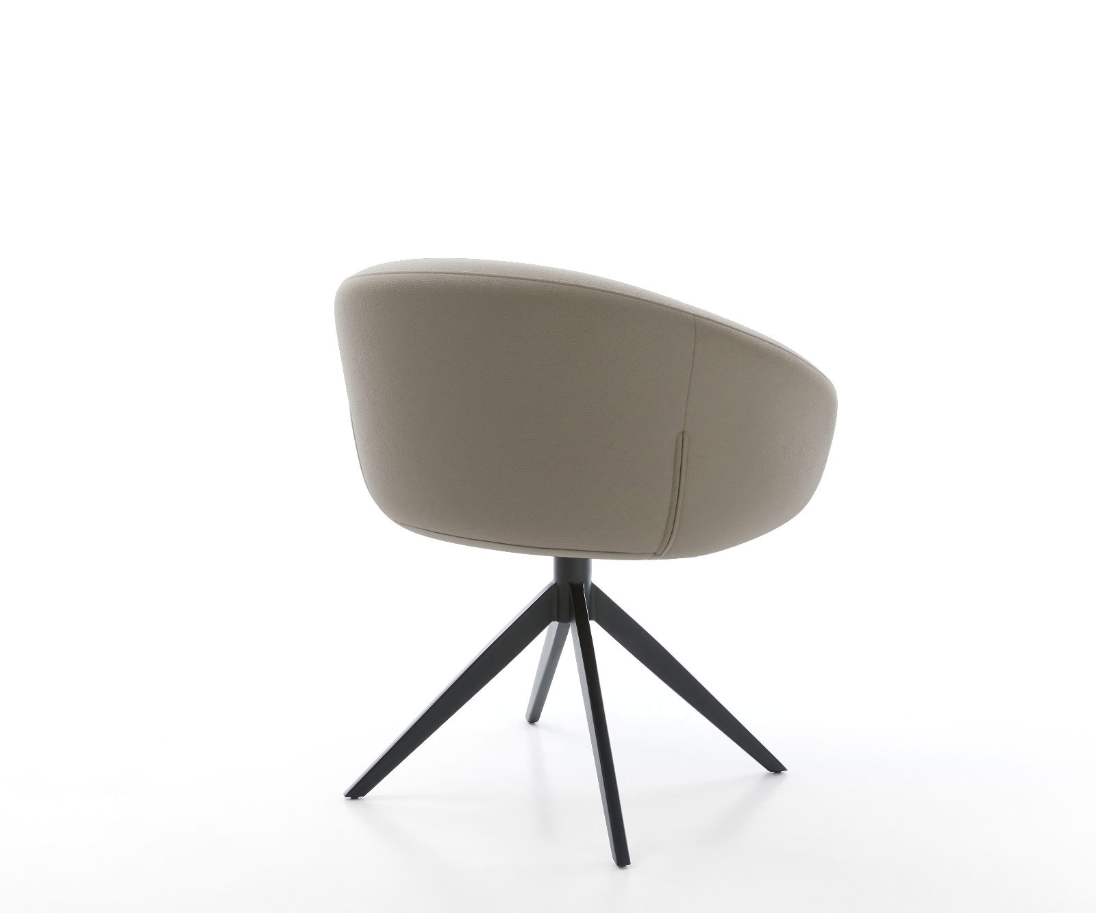 Drehstuhl Vinka-Flex mit Armlehnen Echt-Leder Schlamm Kreuzgestell breit Schwarz 360° drehbar Wippfunktion Taschenfederkern 4 Drehstuhl Vinka-Flex mit Armlehnen Echt-Leder Schlamm Kreuzgestell breit Schwarz 360° drehbar Wippfunktion Taschenfederkern 4