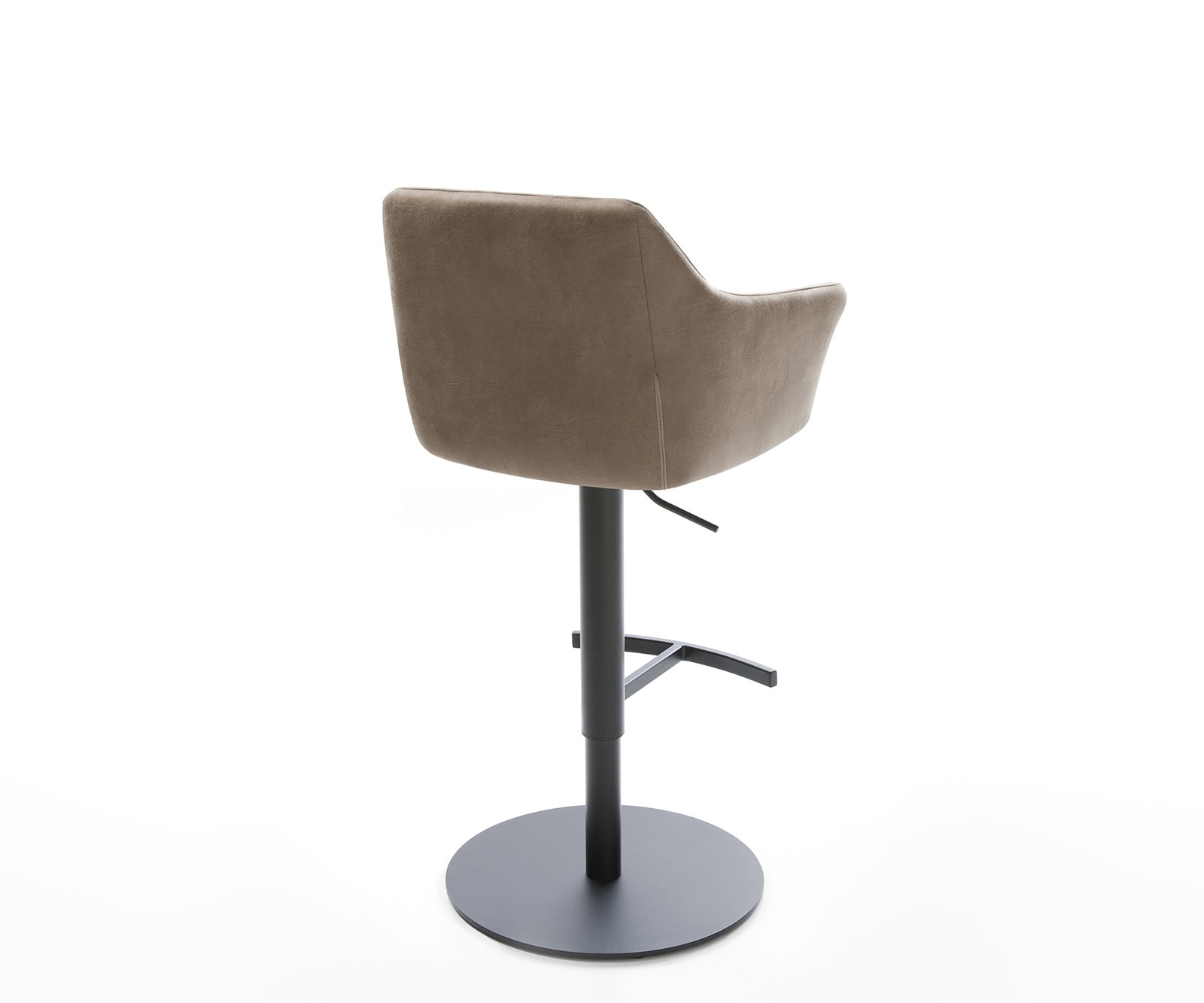Barstuhl Yulo-Flex Vintage Taupe Drehfuß höhenverstellbar Metall 4