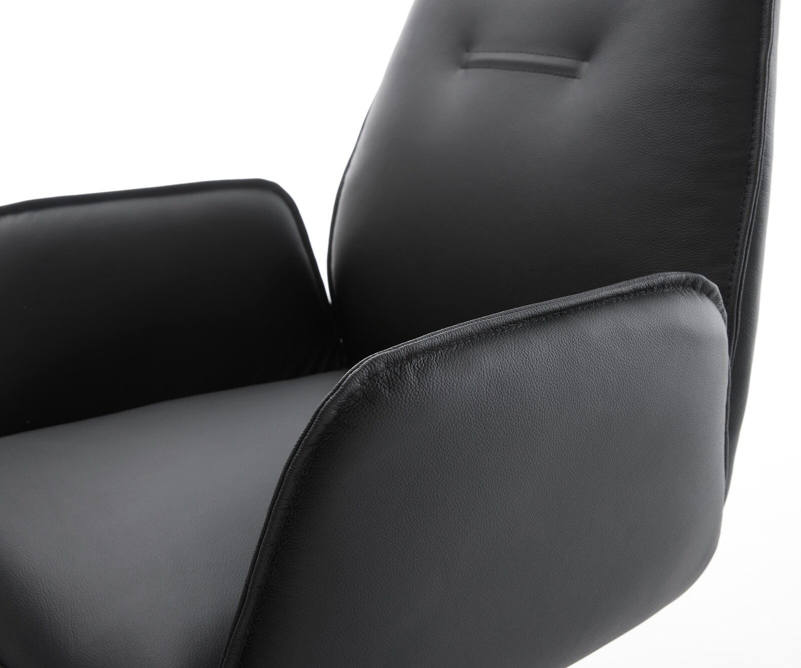 Freischwinger Zoa-Flex Echt-Leder Schwarz Freischwinger flach Graphit 4