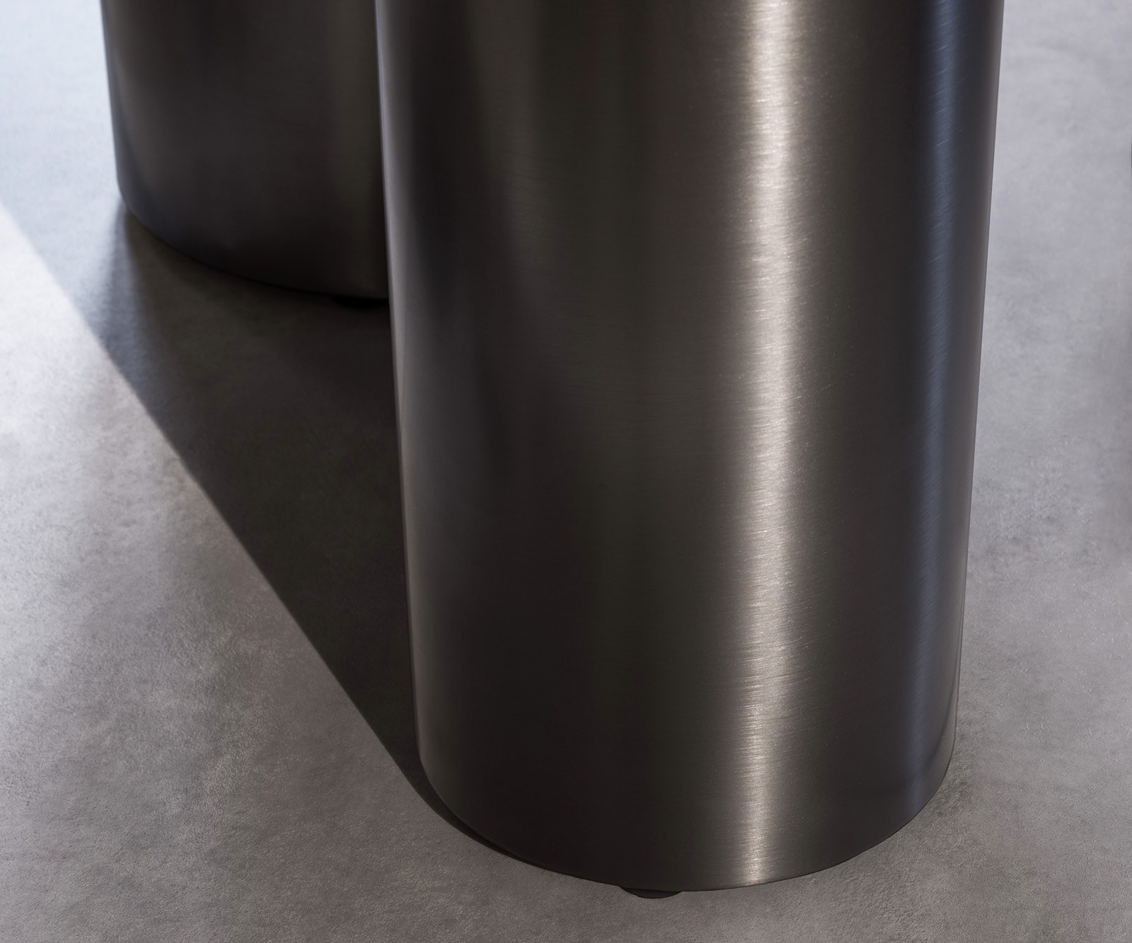 Esstisch Edge 300x100 Keramik Laminam® Sabbia Eichefarbig Troa Edelstahl Graphit 6