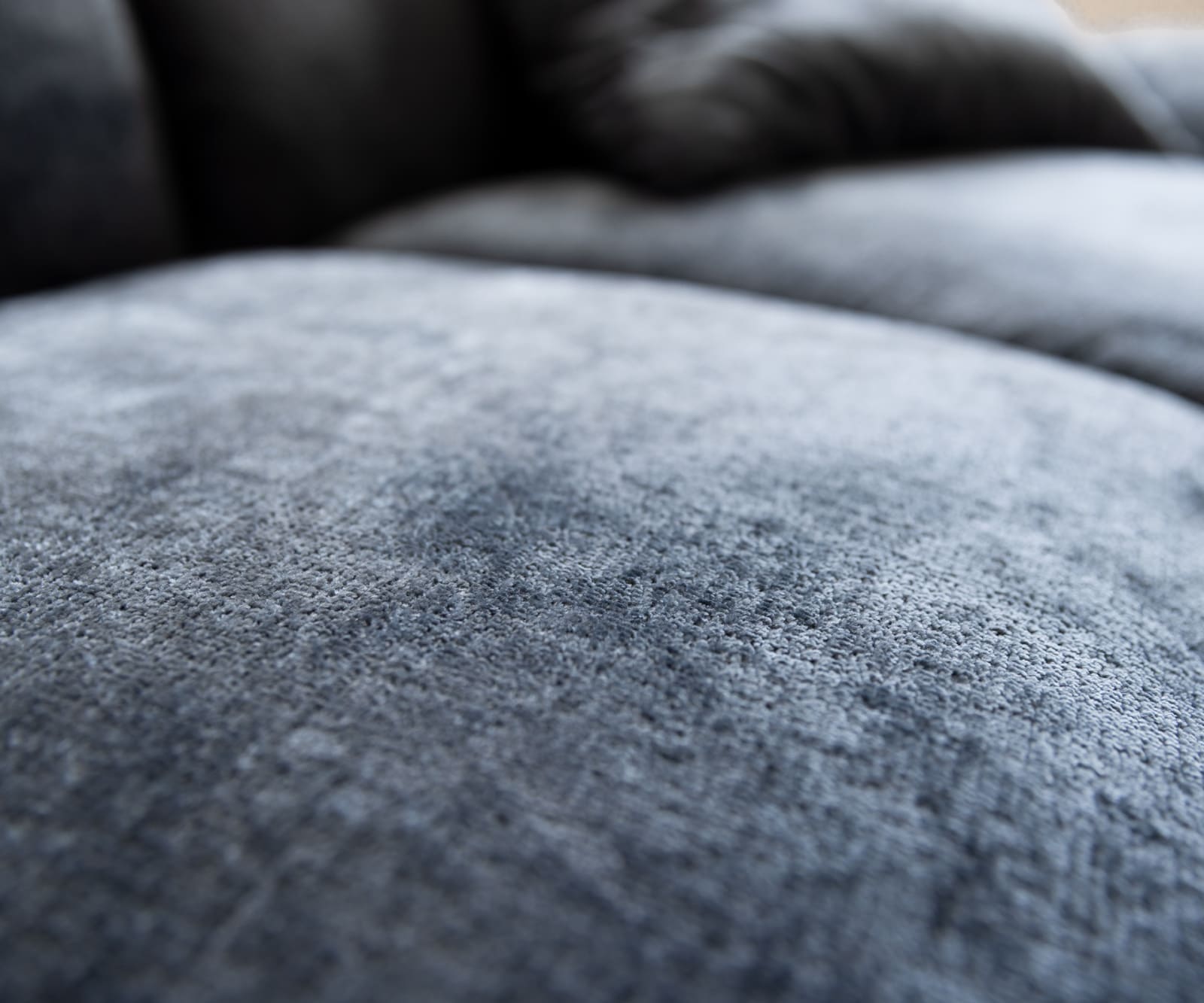 Big-Sofa Lunna 360x175 cm Chenille Blau 2 Kissen 2 Big-Sofa Lunna 360x175 cm Chenille Blau 2 Kissen 2