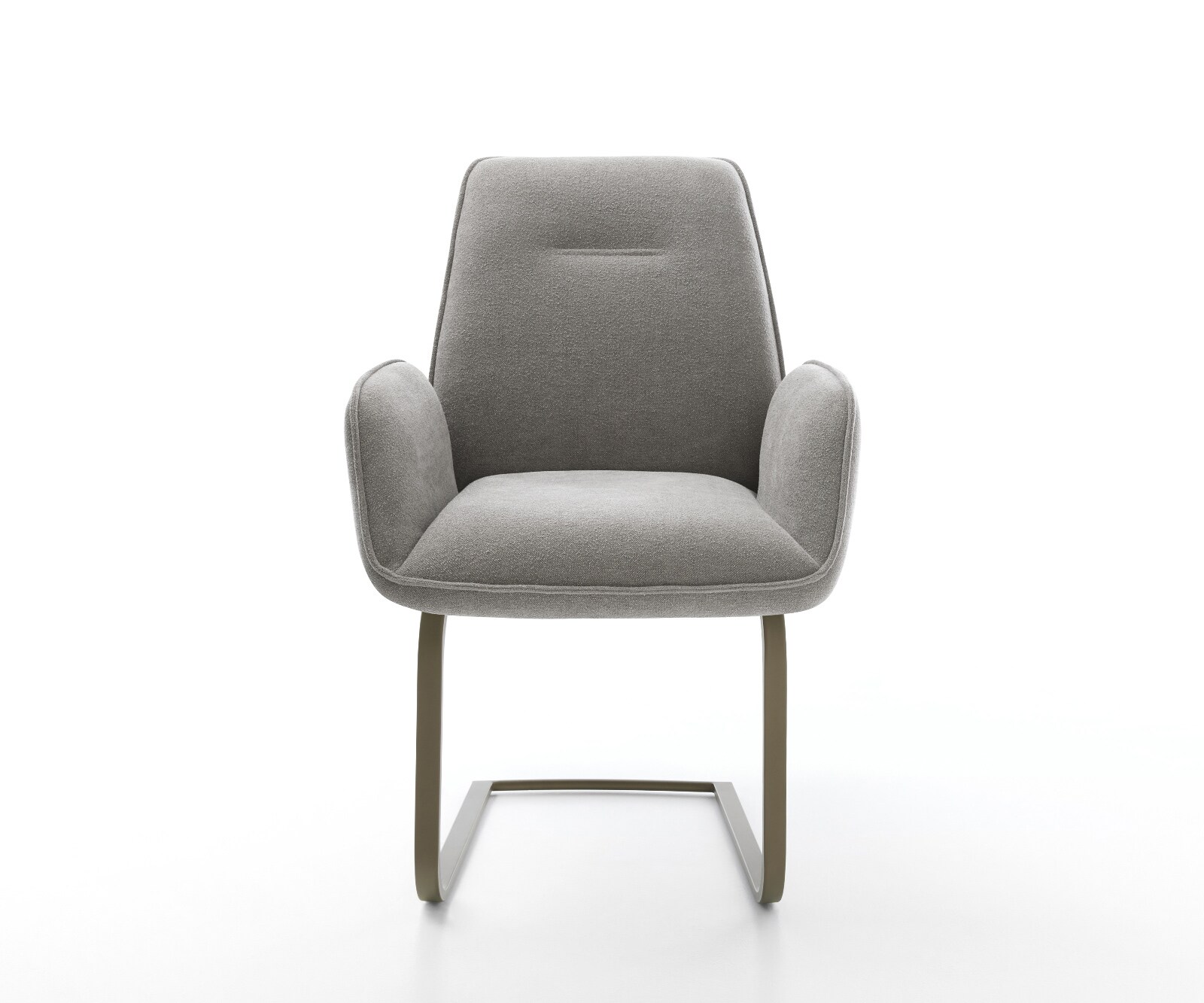 Freischwinger Zoa-Flex Strukturstoff Soft Grau Freischwinger flach Effektfinish Titan Taschenfederkern 2