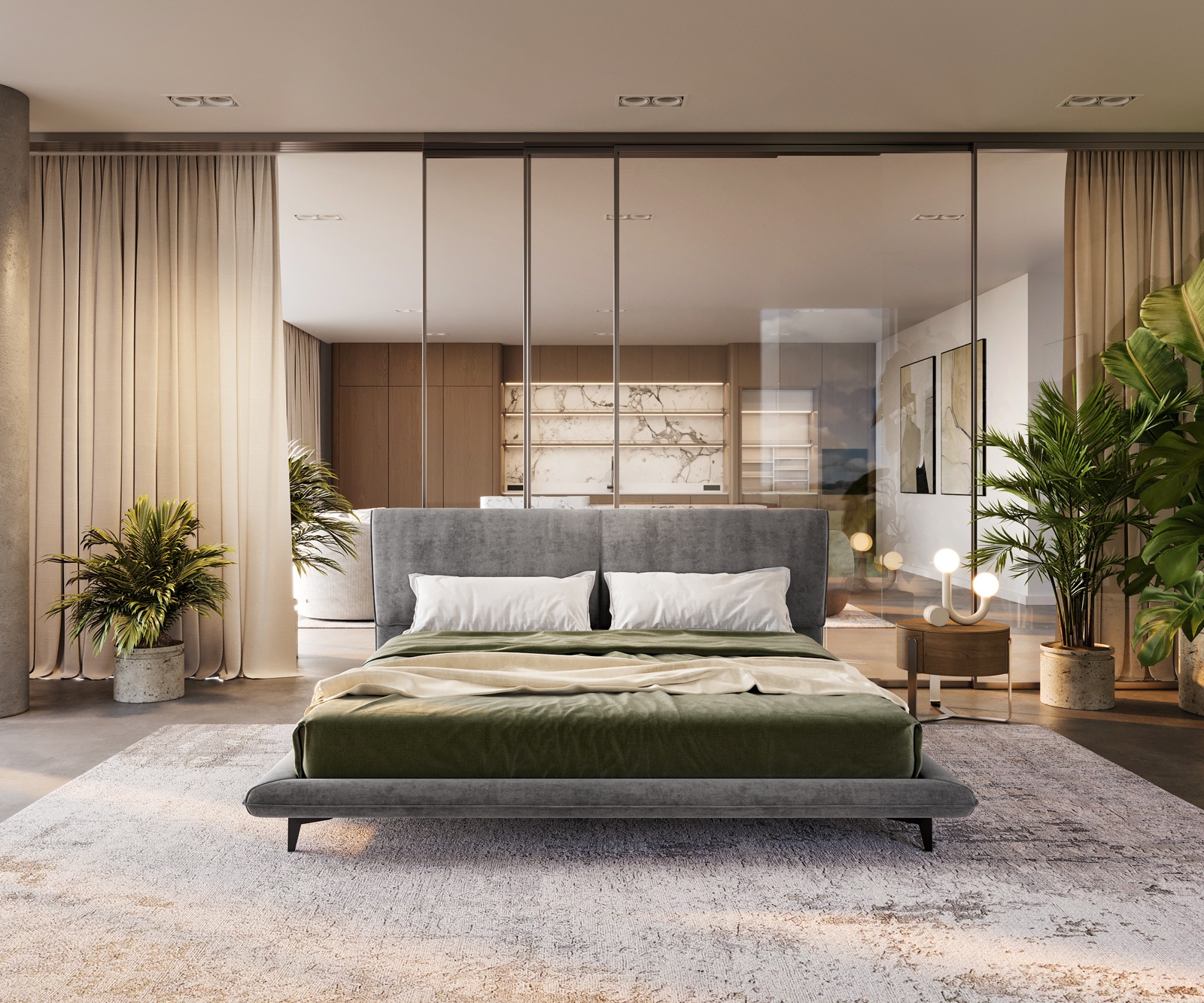 Polsterbettgestell Cusino 180x200 cm Mikrofaser Grau 2 Polsterbettgestell Cusino 180x200 cm Mikrofaser Grau 2