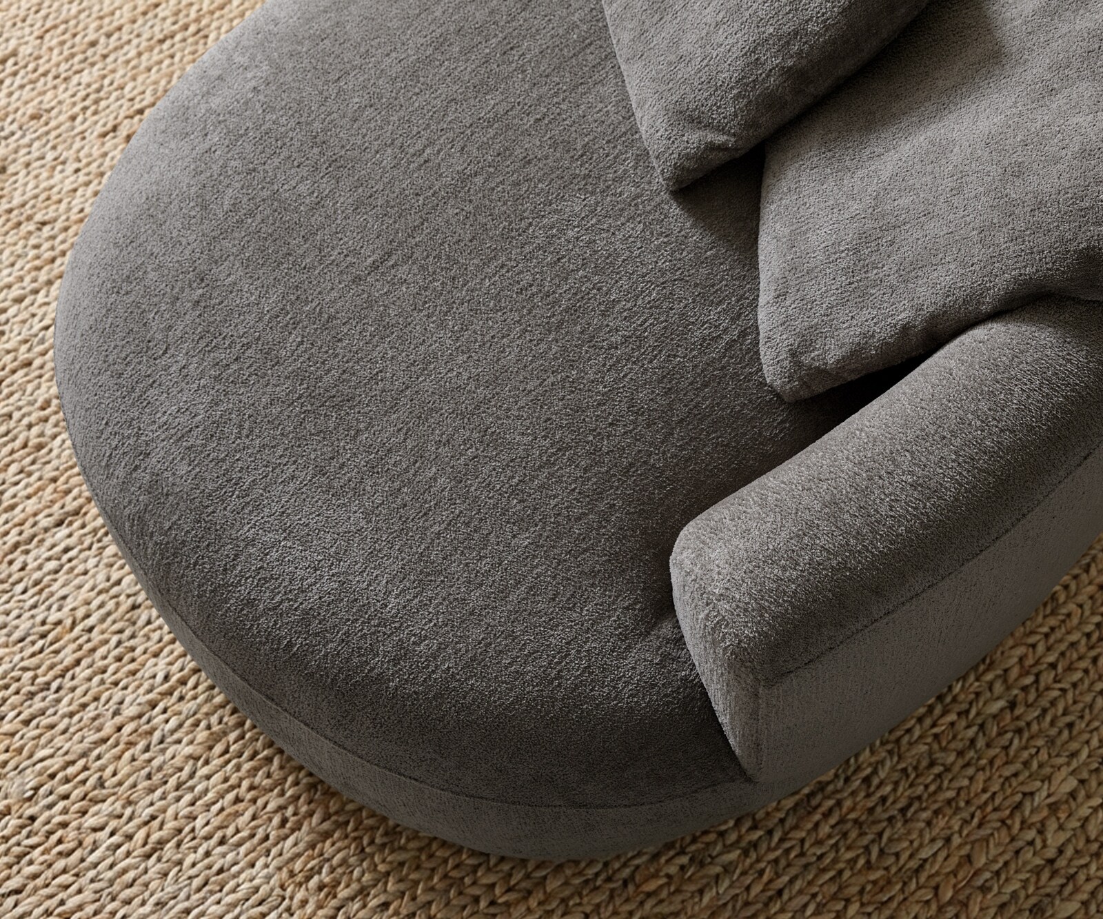 Big-Sofa Edina 330x170 cm Bouclé Soft Schlamm 6