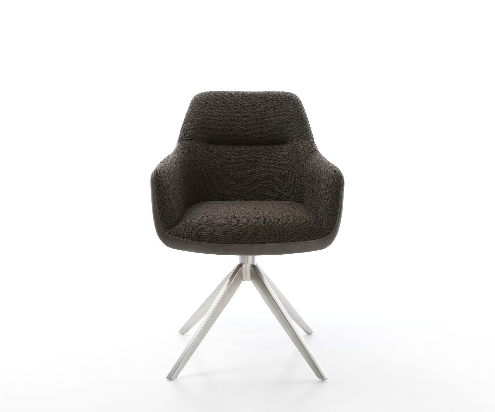 Drehstuhl Pejo-Flex Materialmix Schwarz Kreuzgestell breit Edelstahl 360° drehbar Wippfunktion Taschenfederkern 1 Drehstuhl Pejo-Flex Materialmix Schwarz Kreuzgestell breit Edelstahl 360° drehbar Wippfunktion Taschenfederkern 1