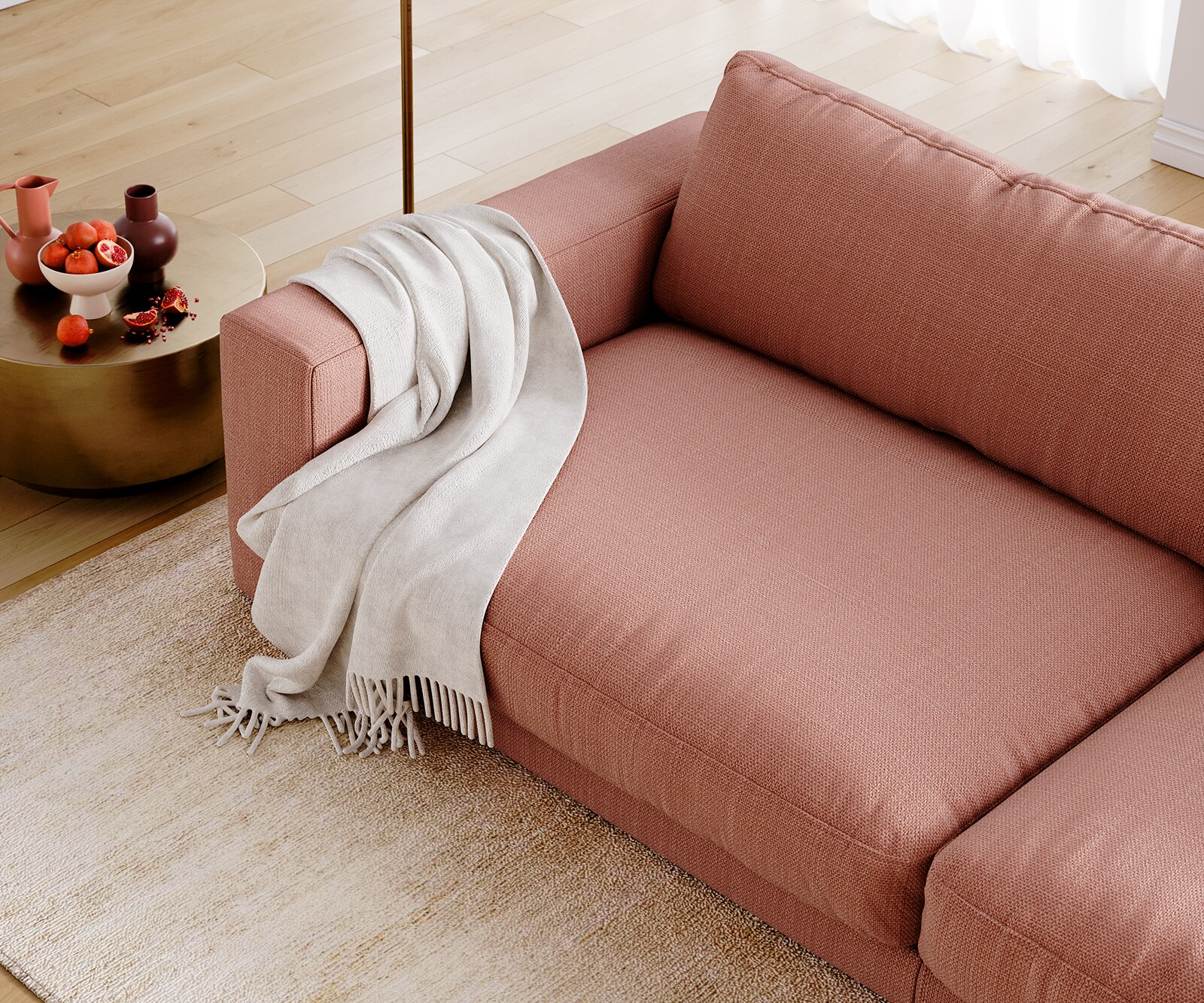 Big-Sofa Cubico 290x120 cm Flachgewebe Orange 5