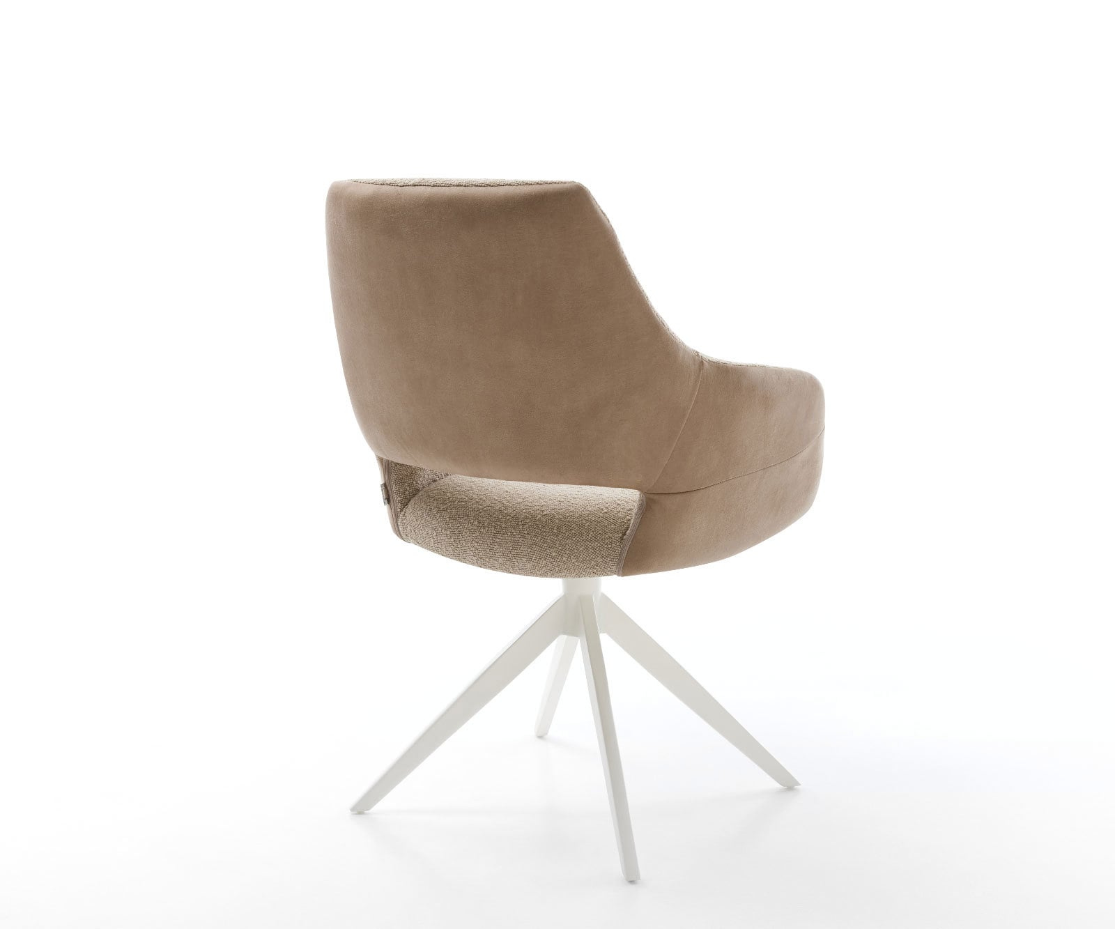 Drehstuhl Yago-Flex mit Armlehnen Materialmix Schlamm Kreuzgestell breit Weiß 360° drehbar Wippfunktion Taschenfederkern 4 Drehstuhl Yago-Flex mit Armlehnen Materialmix Schlamm Kreuzgestell breit Weiß 360° drehbar Wippfunktion Taschenfederkern 4