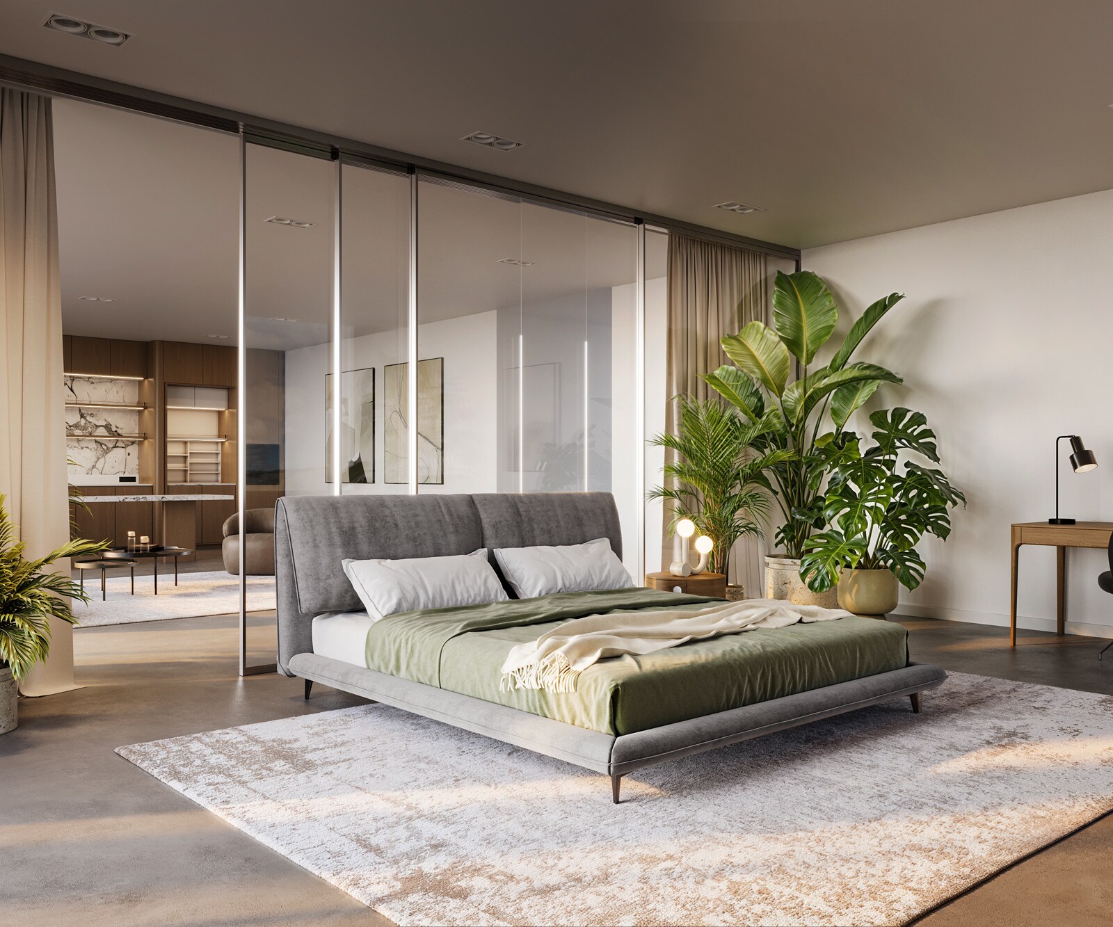 Polsterbettgestell Cusino 180x200 cm Mikrofaser Grau günstig online kaufen