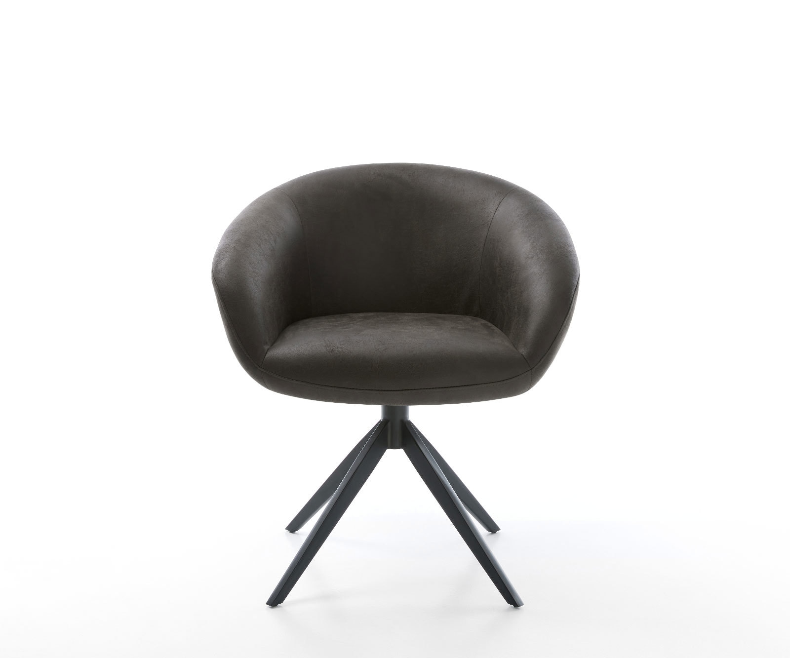 Drehstuhl Vinka-Flex mit Armlehnen Mikrofaser Anthrazit Vintage Kreuzgestell breit Schwarz 360° drehbar Wippfunktion Taschenfederkern 1 Drehstuhl Vinka-Flex mit Armlehnen Mikrofaser Anthrazit Vintage Kreuzgestell breit Schwarz 360° drehbar Wippfunktion Taschenfederkern 1