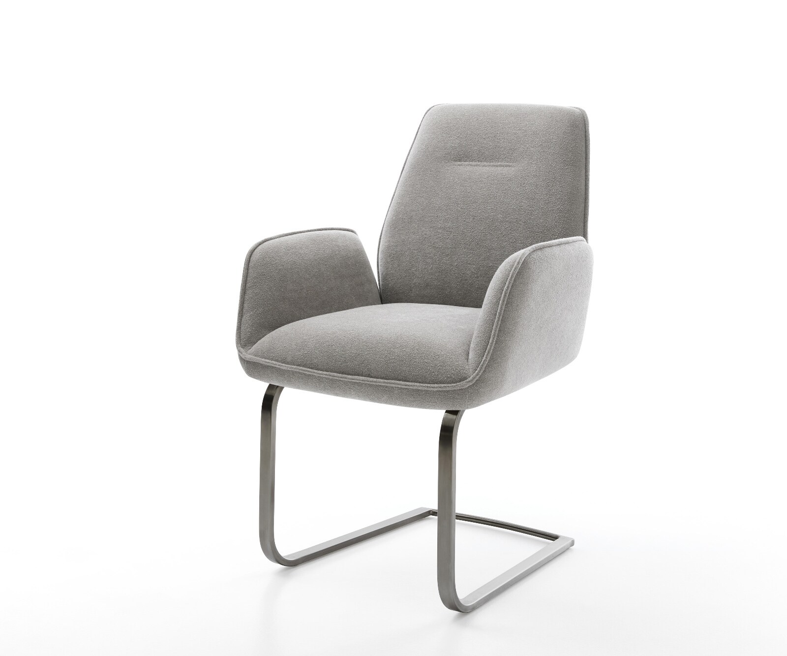 Freischwinger Zoa-Flex Strukturstoff Soft Grau Freischwinger flach Graphit günstig online kaufen