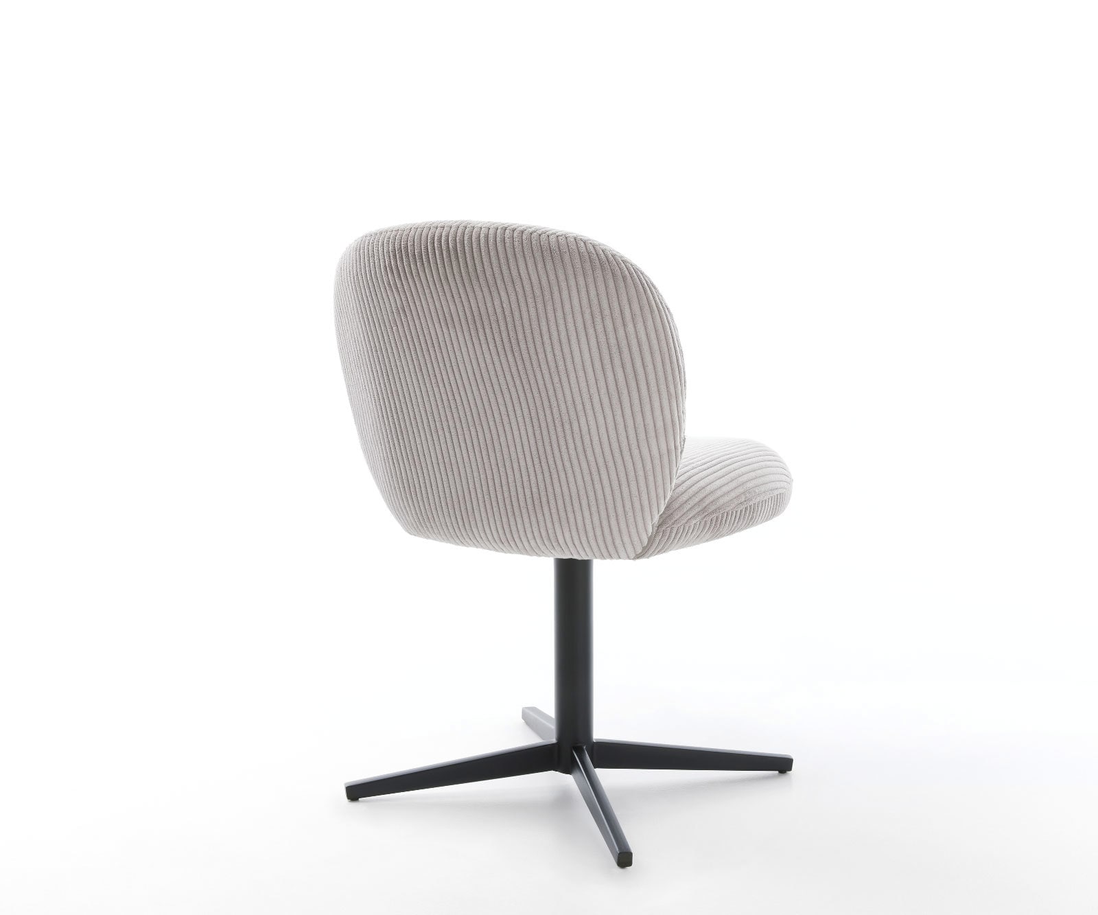 Drehstuhl Nube-Flex Cord Silbergrau Fußkreuz Schwarz 360° drehbar Taschenfederkern 5