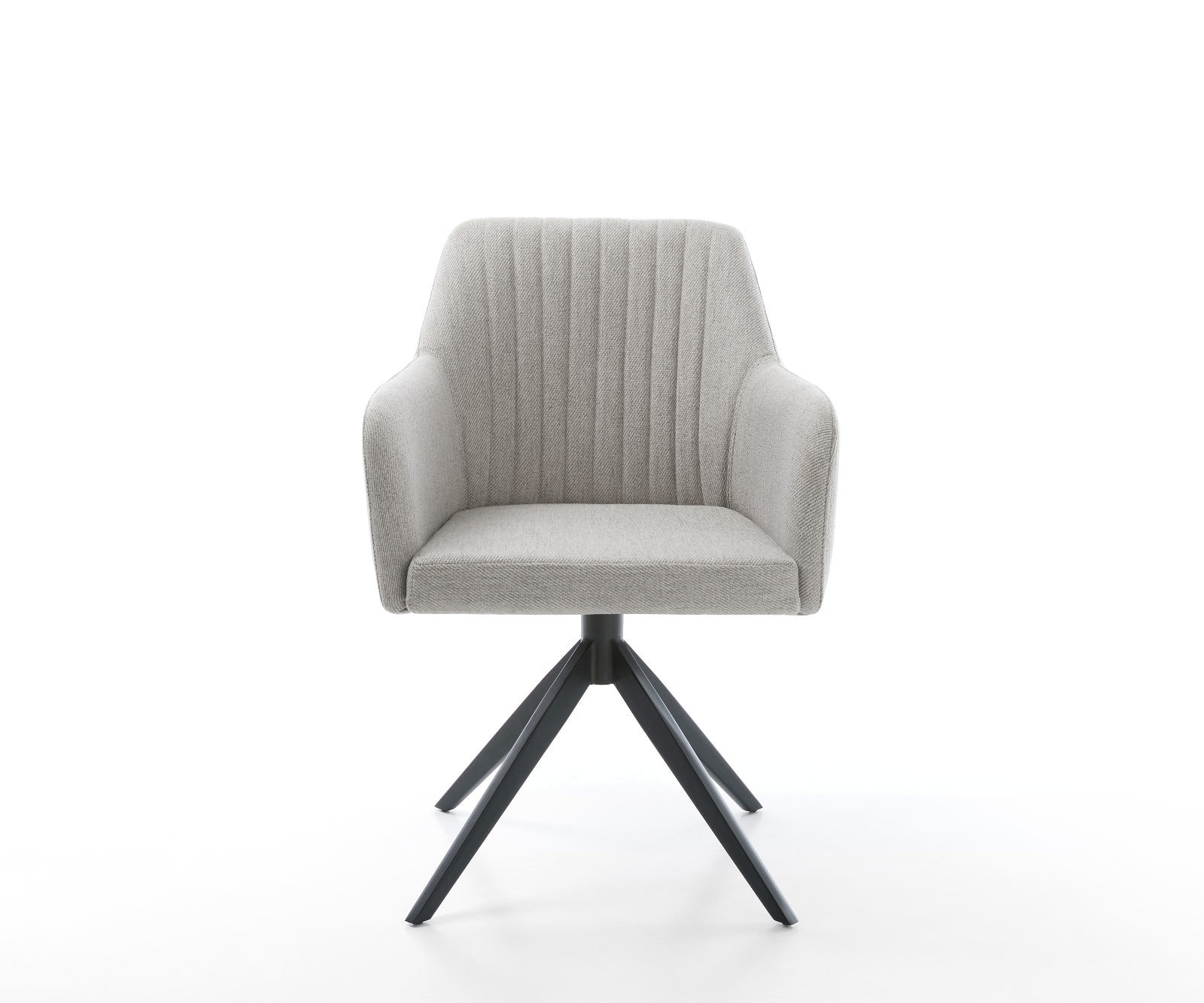 Drehstuhl Greg-Flex Stripes Hellgrau Kreuzgestell breit Schwarz 360° drehbar Wippfunktion Taschenfederkern 1 Drehstuhl Greg-Flex Stripes Hellgrau Kreuzgestell breit Schwarz 360° drehbar Wippfunktion Taschenfederkern 1