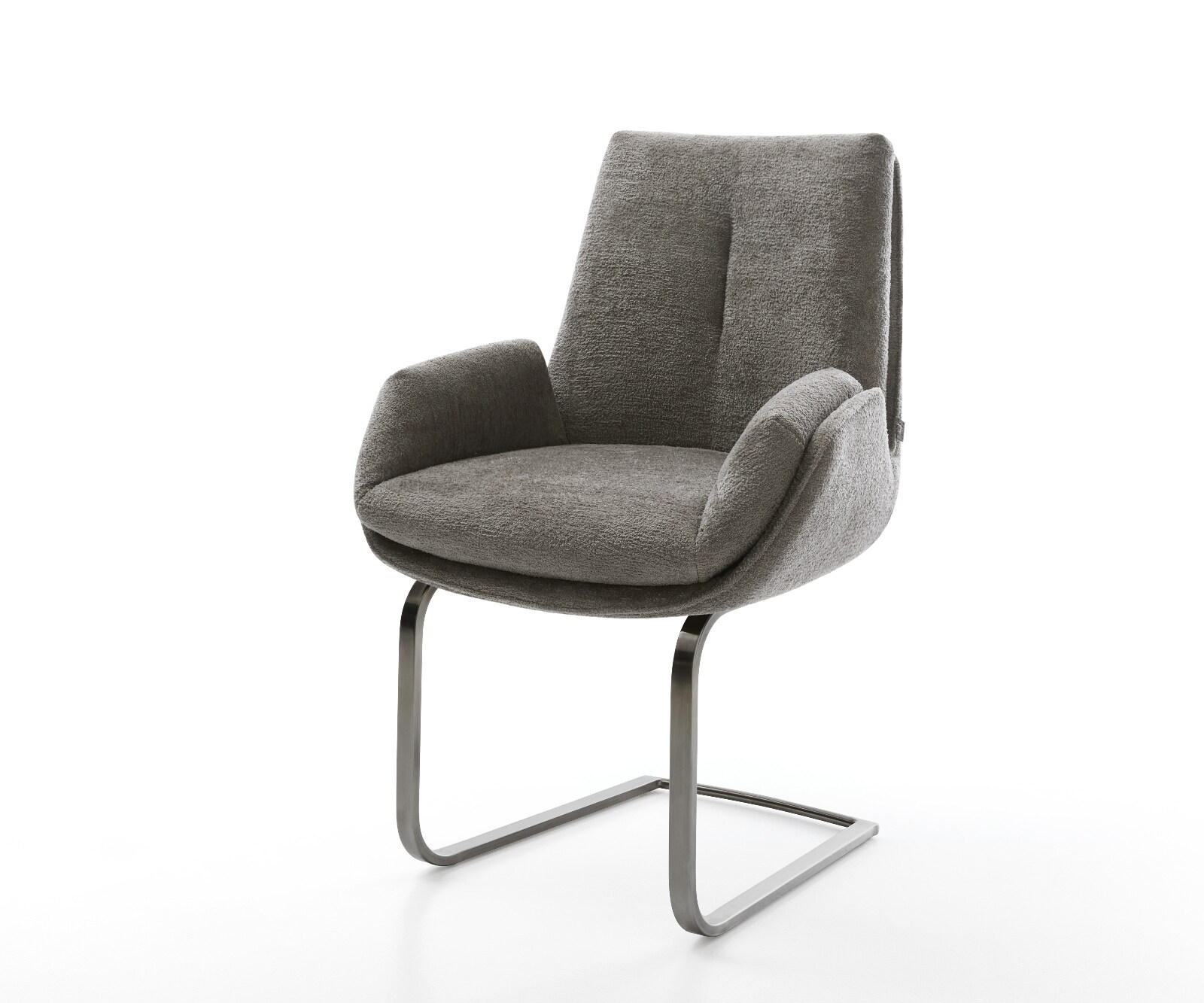 Freischwinger Clea-Flex Bouclé Soft Schlamm Freischwinger flach Graphit günstig online kaufen