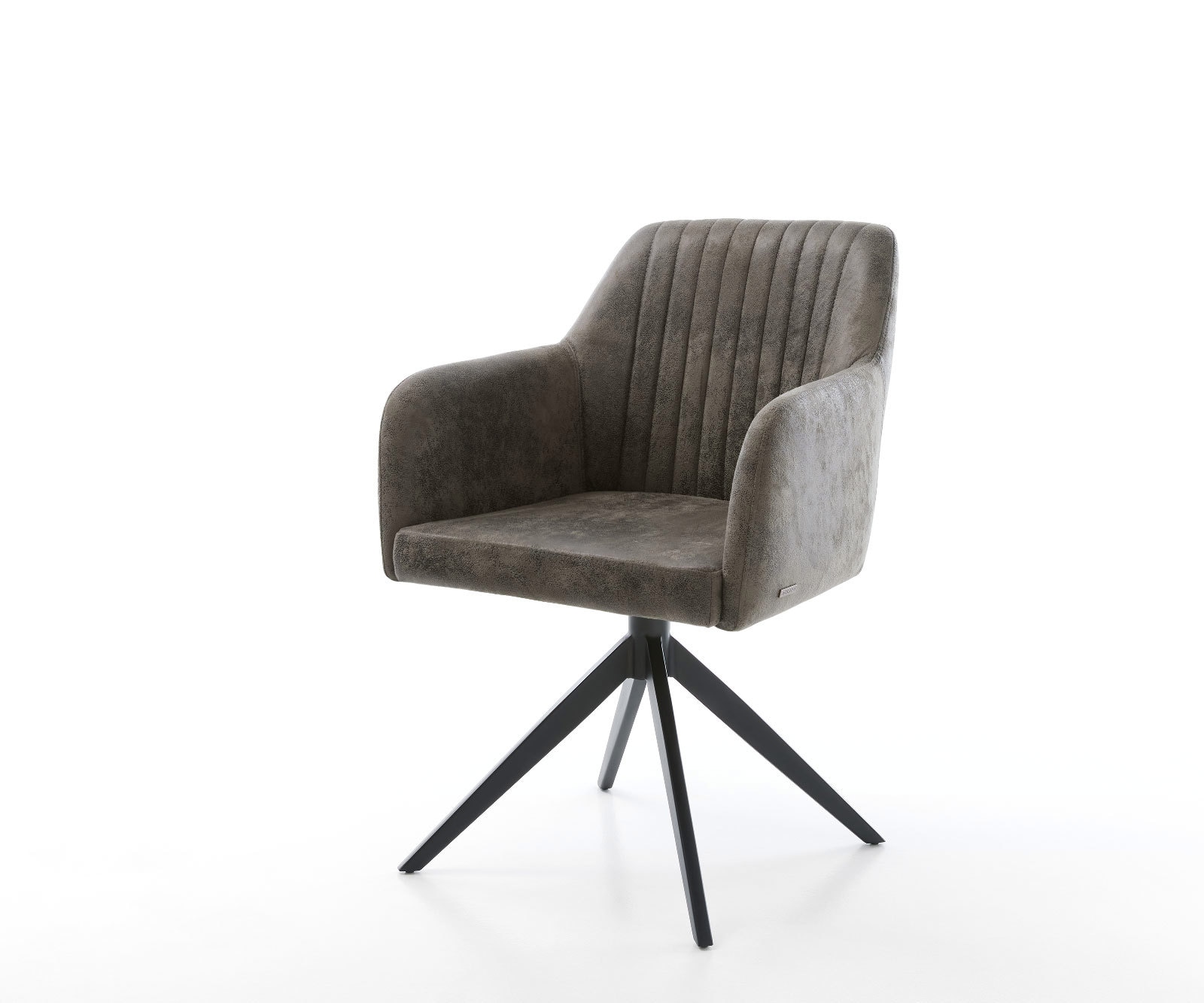 Esszimmerstuhl Greg-Flex Mikrofaser Grau Antik Kreuzgestell breit Schwarz Taschenfederkern 9 Esszimmerstuhl Greg-Flex Mikrofaser Grau Antik Kreuzgestell breit Schwarz Taschenfederkern 9