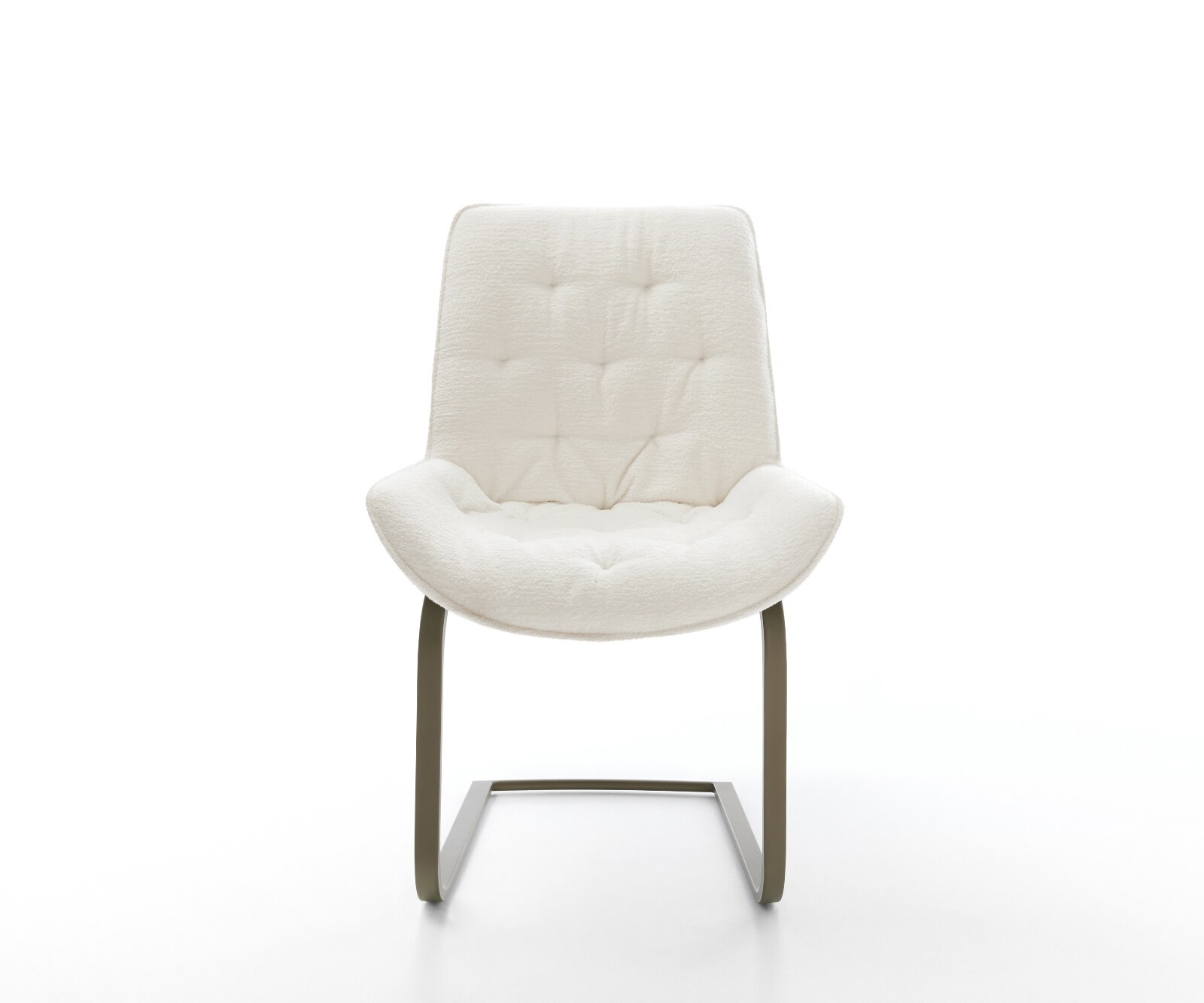 Freischwinger Taimi-Flex Bouclé Soft Beige Freischwinger flach Effektfinish Titan 2