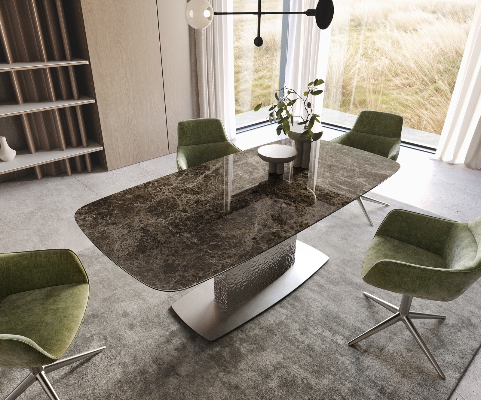 Esstisch Edge Boot 200x100 Keramik Laminam® Emperador Extra Lucidato Dunkelbraun Wave Edelstahl Esstisch Edge Boot 200x100 Keramik Laminam® Emperador Extra Lucidato Dunkelbraun Wave Edelstahl