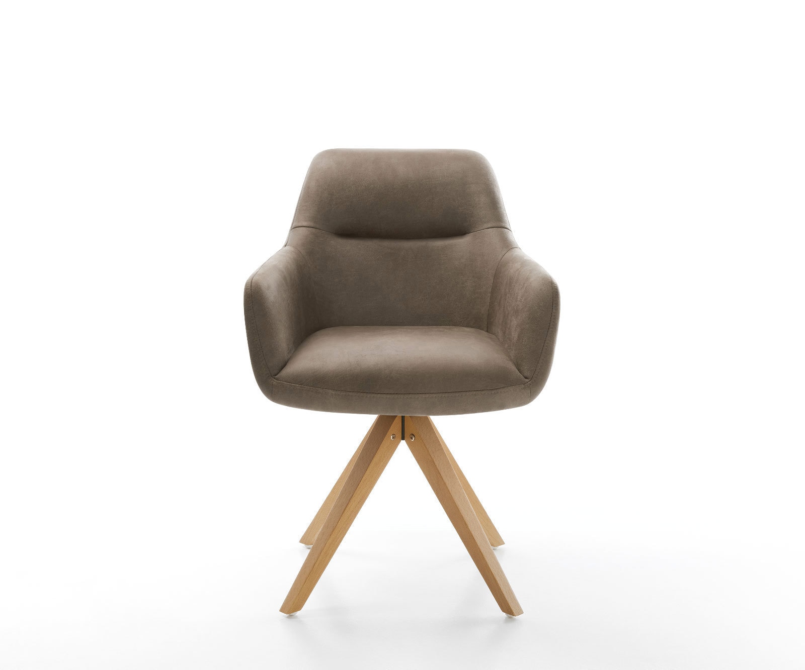 Esszimmerstuhl Pejo-Flex Mikrofaser Taupe Vintage Holzgestell kantig Natur Taschenfederkern 1 Esszimmerstuhl Pejo-Flex Mikrofaser Taupe Vintage Holzgestell kantig Natur Taschenfederkern 1