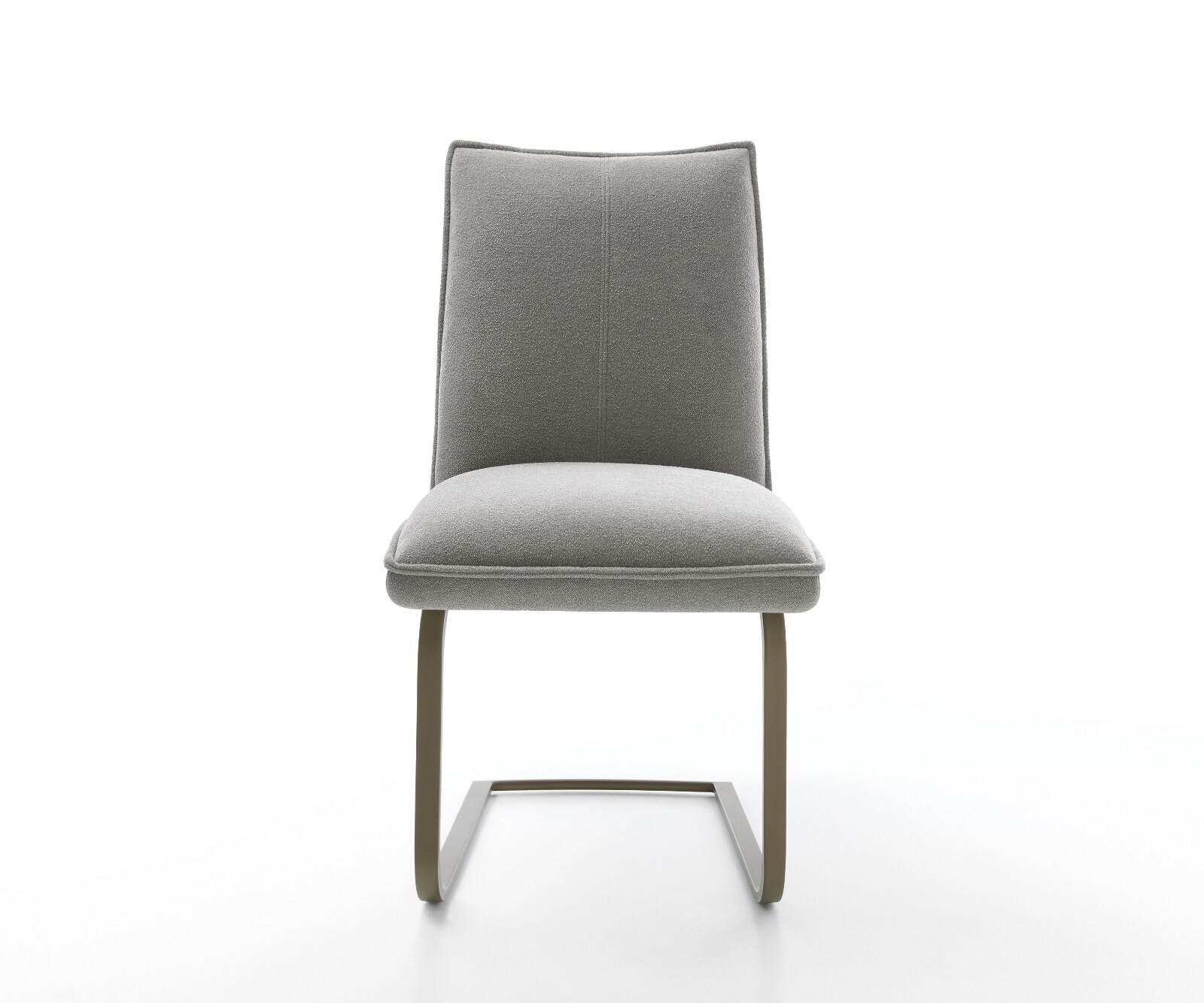 Freischwinger Lelio-Flex Strukturstoff Soft Grau Freischwinger flach Effektfinish Titan Taschenfederkern 1