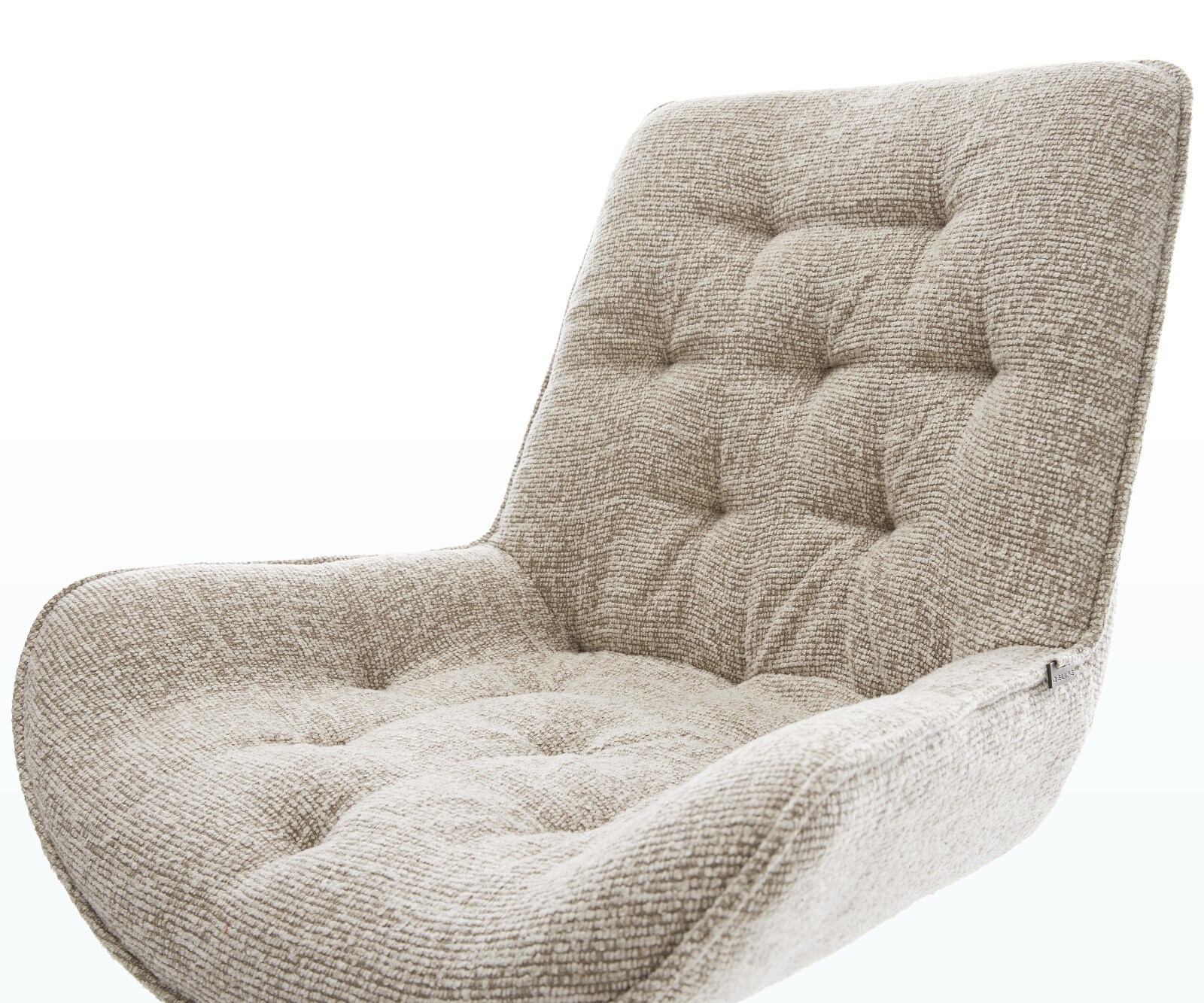 Esszimmerstuhl Taimi-Flex Webstoff Soft Beige 4-Fuß konisch Edelstahl 3