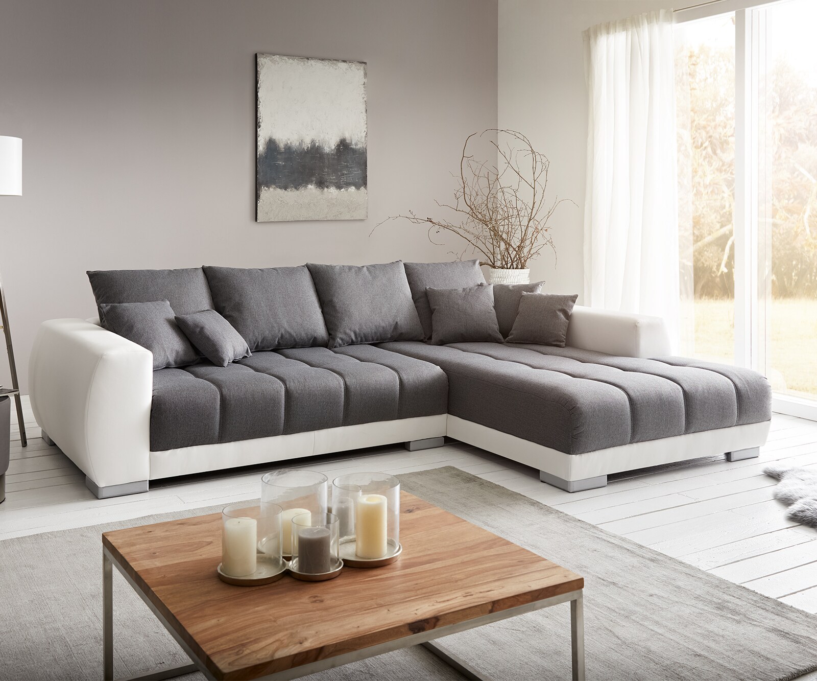 Wohnlandschaft Josea 300x220 cm mit Recamiere  2