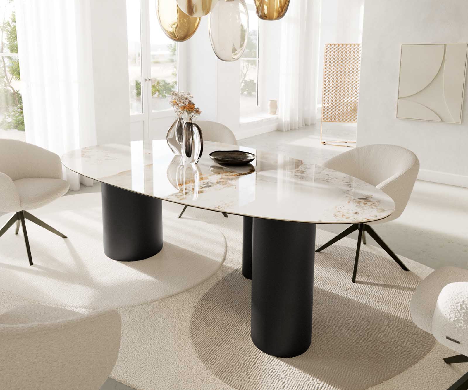 Tischgestell Troa Metall Schwarz für Tischplatten ab 200 cm 2 Tischgestell Troa Metall Schwarz für Tischplatten ab 200 cm 2