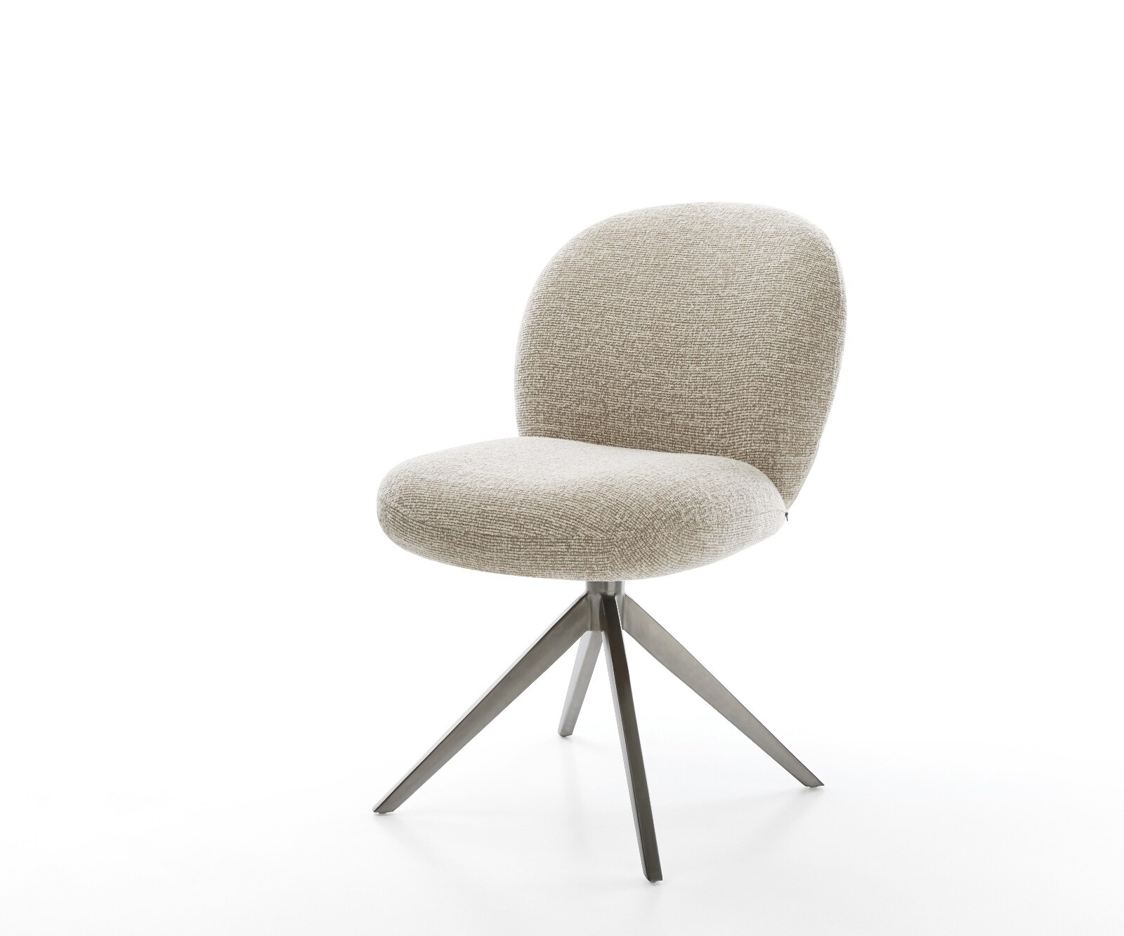 Drehstuhl Nube-Flex Webstoff Soft Beige Kreuzgestell breit Graphit 360° dre günstig online kaufen