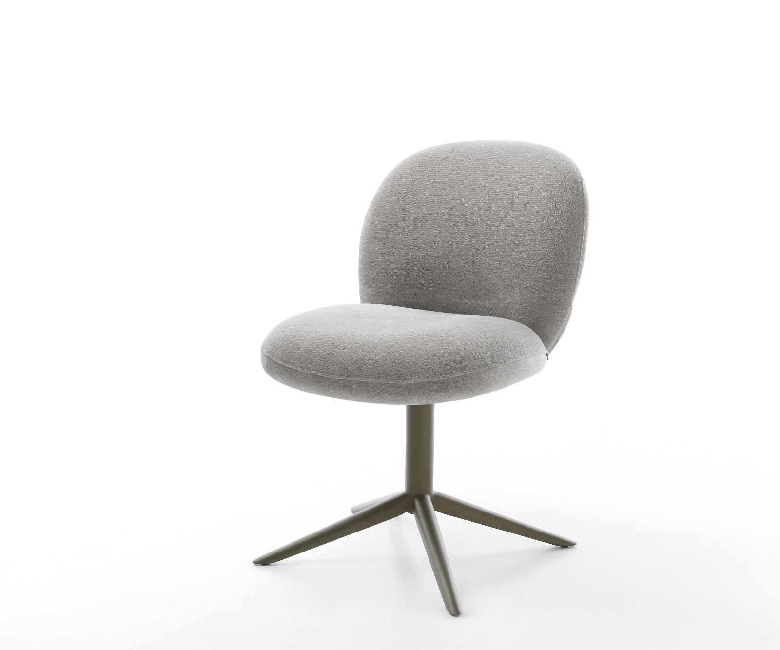 Drehstuhl Nube-Flex Strukturstoff Soft Grau Fußkreuz Effektfinish Titan 360 günstig online kaufen