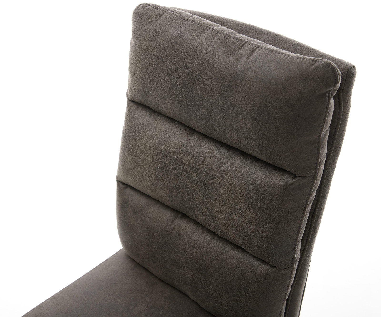 Esszimmerstuhl Pela-Flex Mikrofaser Anthrazit Vintage Kufengestell Schwarz Taschenfederkern 3 Esszimmerstuhl Pela-Flex Mikrofaser Anthrazit Vintage Kufengestell Schwarz Taschenfederkern 3