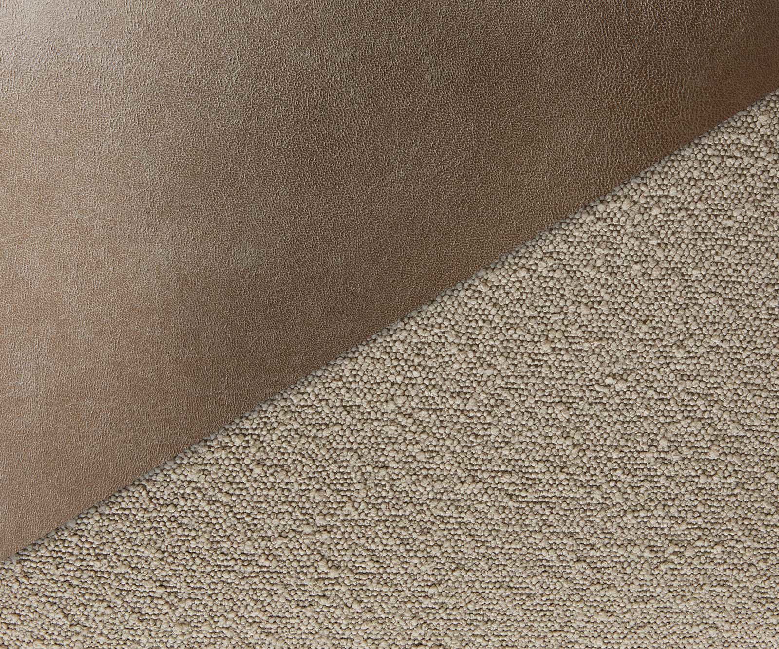 Drehstuhl Heira-Flex mit Armlehnen Materialmix Schlamm Kreuzgestell konisch Schwarz 180° drehbar Taschenfederkern 3