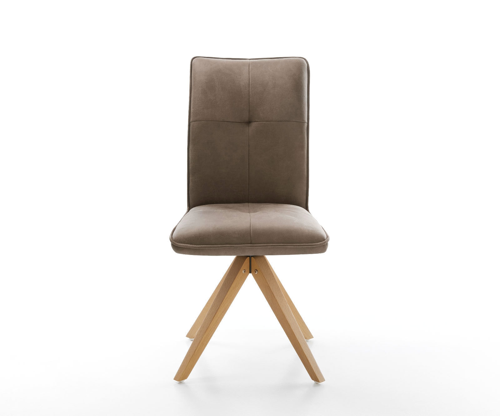 Esszimmerstuhl Maddy-Flex Mikrofaser Taupe Vintage Holzgestell kantig Natur 1 Esszimmerstuhl Maddy-Flex Mikrofaser Taupe Vintage Holzgestell kantig Natur 1