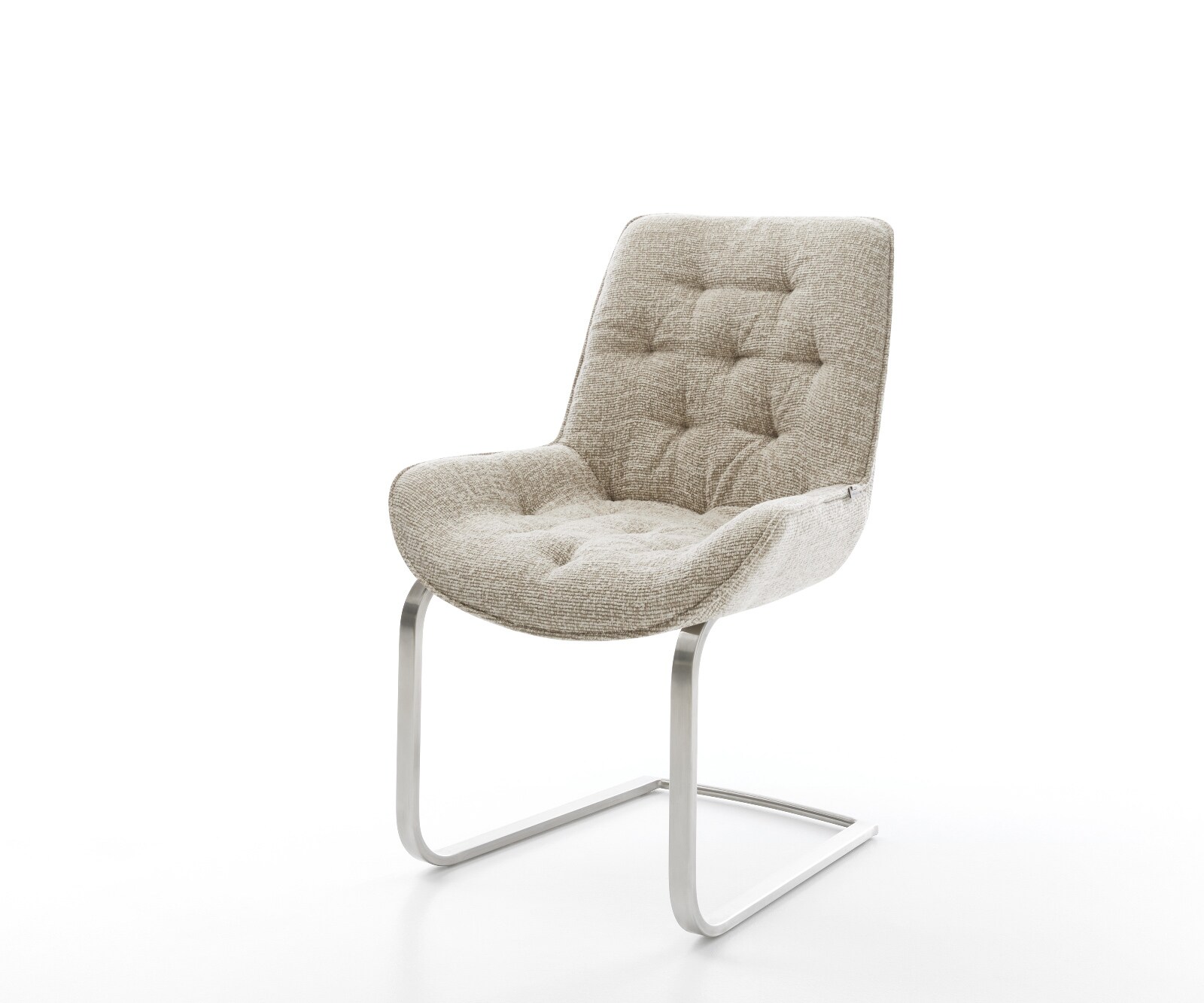 Freischwinger Taimi-Flex Webstoff Soft Beige Freischwinger flach Edelstahl