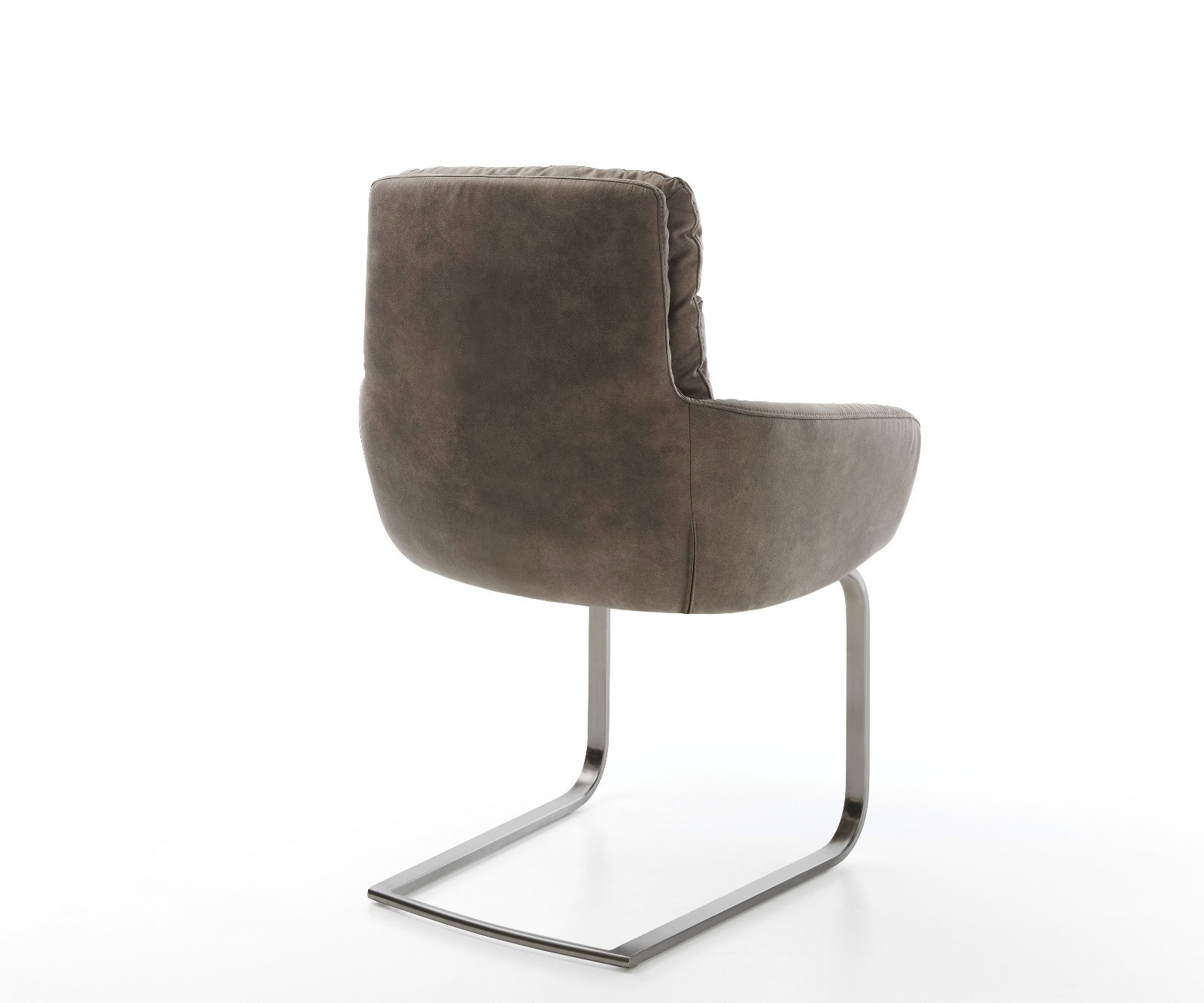 Freischwinger Abelia-Flex mit Armlehnen Mikrofaser Taupe Vintage Freischwinger flach Graphit 4 Freischwinger Abelia-Flex mit Armlehnen Mikrofaser Taupe Vintage Freischwinger flach Graphit 4