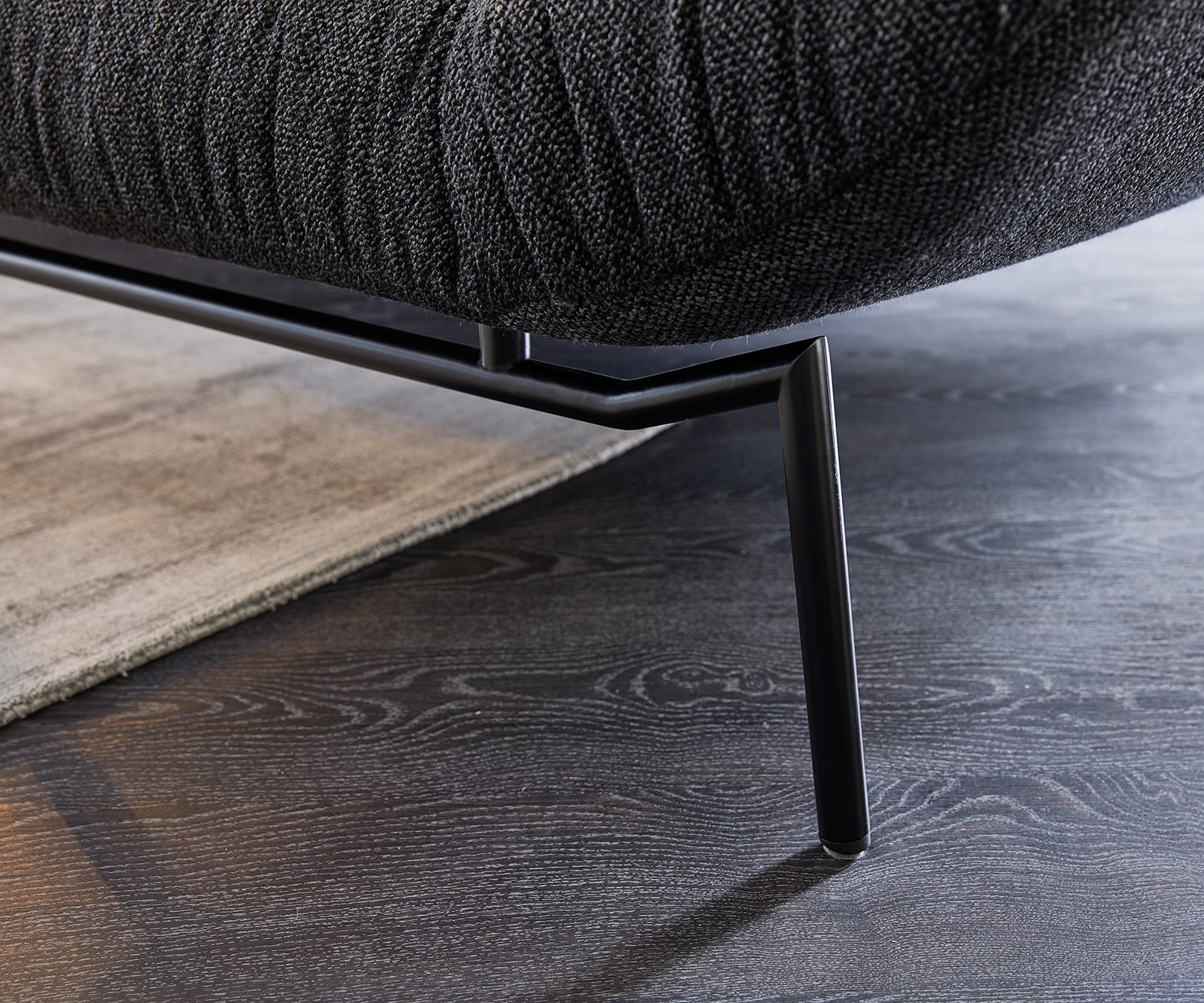 Ecksofa Shape High 305x160 Schwarz Longchair rechts by ES brand 4