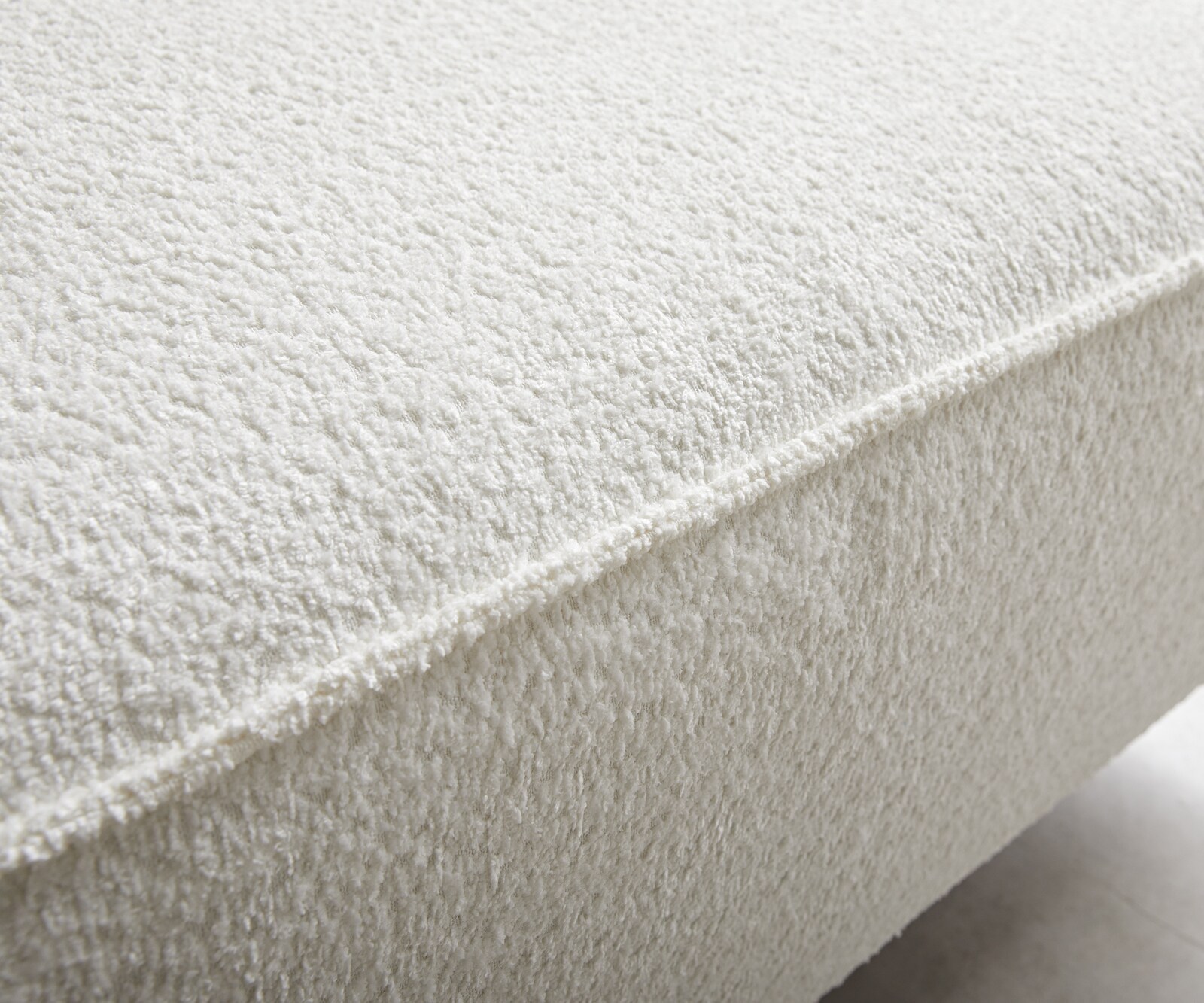 Wohnlandschaft Sirpio 300x210 cm Bouclé Creme-Weiß Recamiere variabel 6