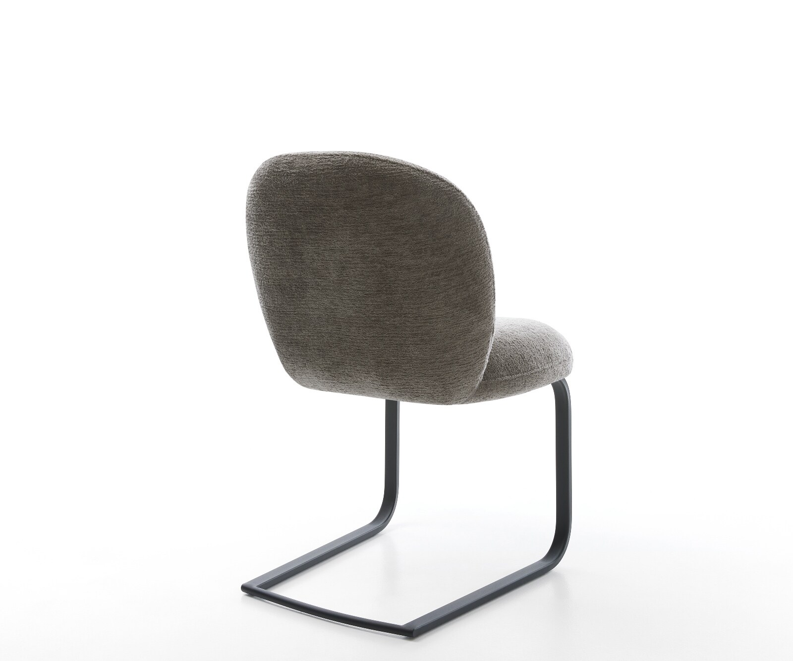 Freischwinger Nube-Flex Bouclé Soft Schlamm Freischwinger flach Schwarz Taschenfederkern 4