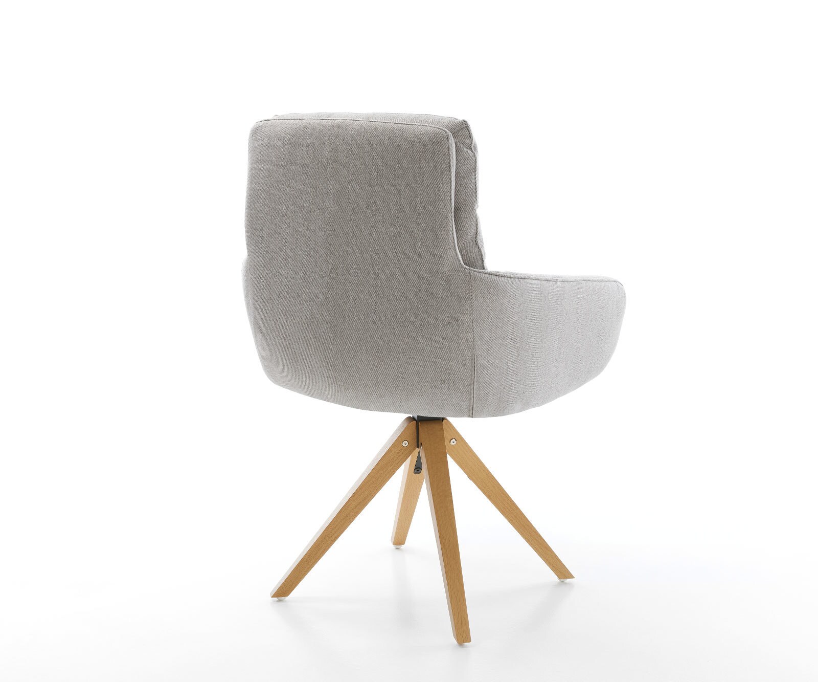 Esszimmerstuhl Abelia-Flex mit Armlehnen Stripes Hellgrau Holzgestell kantig Natur 5 Esszimmerstuhl Abelia-Flex mit Armlehnen Stripes Hellgrau Holzgestell kantig Natur 5