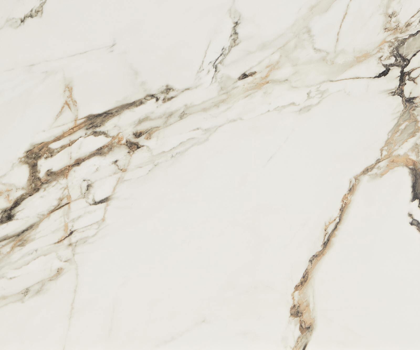 Esstisch Edge 180-220x100 Keramik Calacatta Luxe Weiß-Gold-Grau Spider Flachstahl Schwarz ausziehbar 2