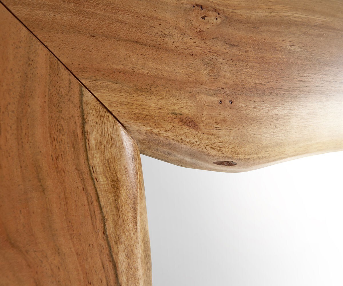 Wandspiegel Live-Edge 135x85 cm Akazie Natur Baumkante 5