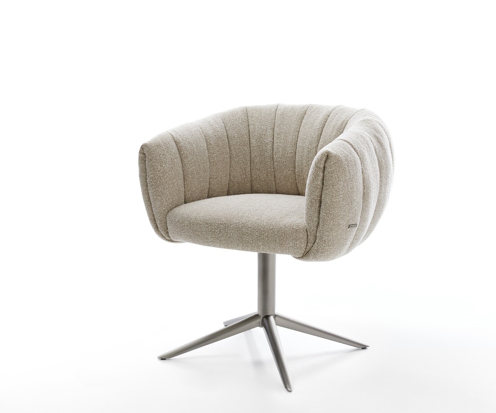 Drehstuhl Jada-Flex Webstoff Soft Beige Fußkreuz Graphit 360° drehbar Wippf günstig online kaufen