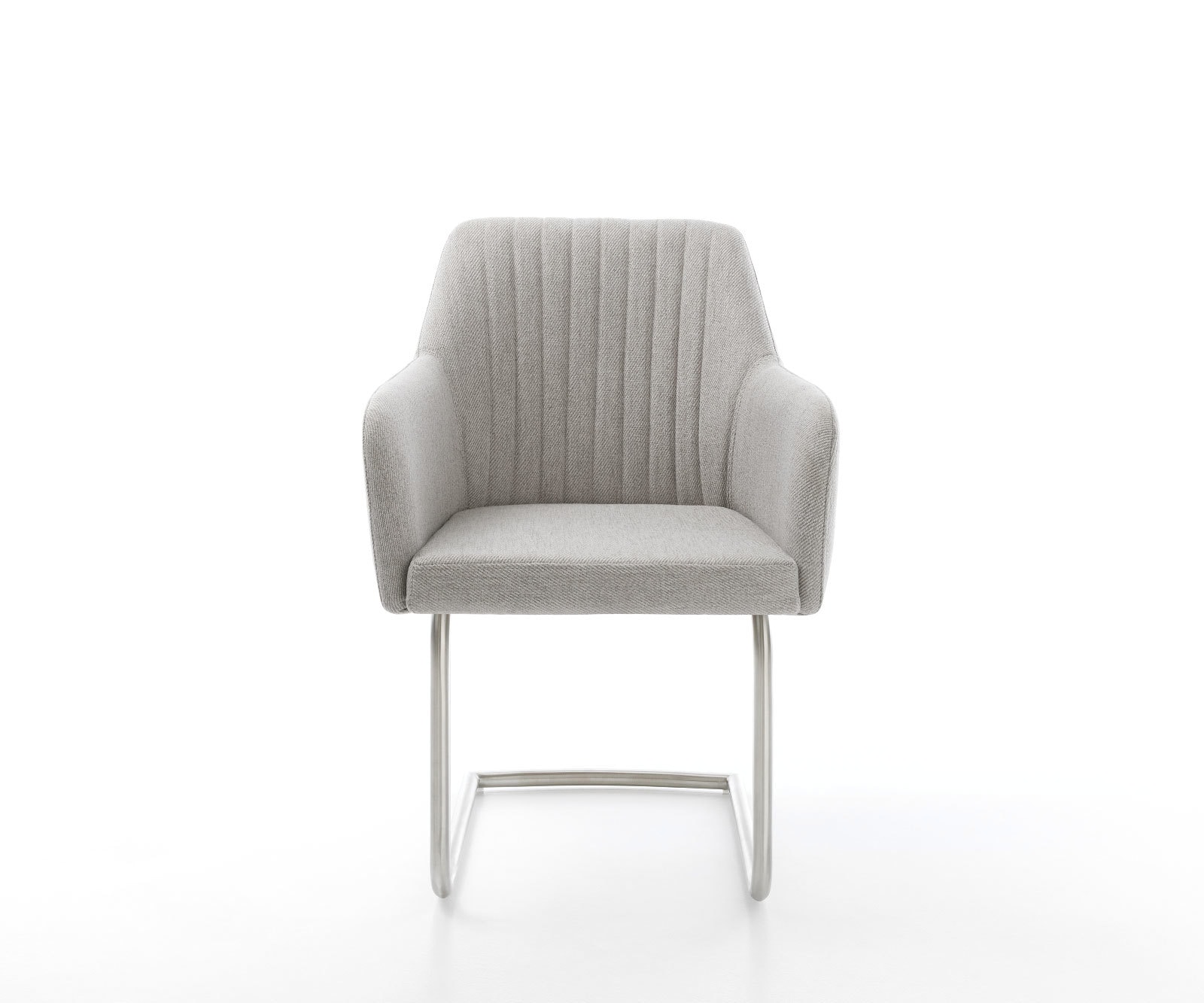 Freischwinger Greg-Flex Stripes Hellgrau Freischwinger rund Edelstahl Taschenfederkern 1 Freischwinger Greg-Flex Stripes Hellgrau Freischwinger rund Edelstahl Taschenfederkern 1