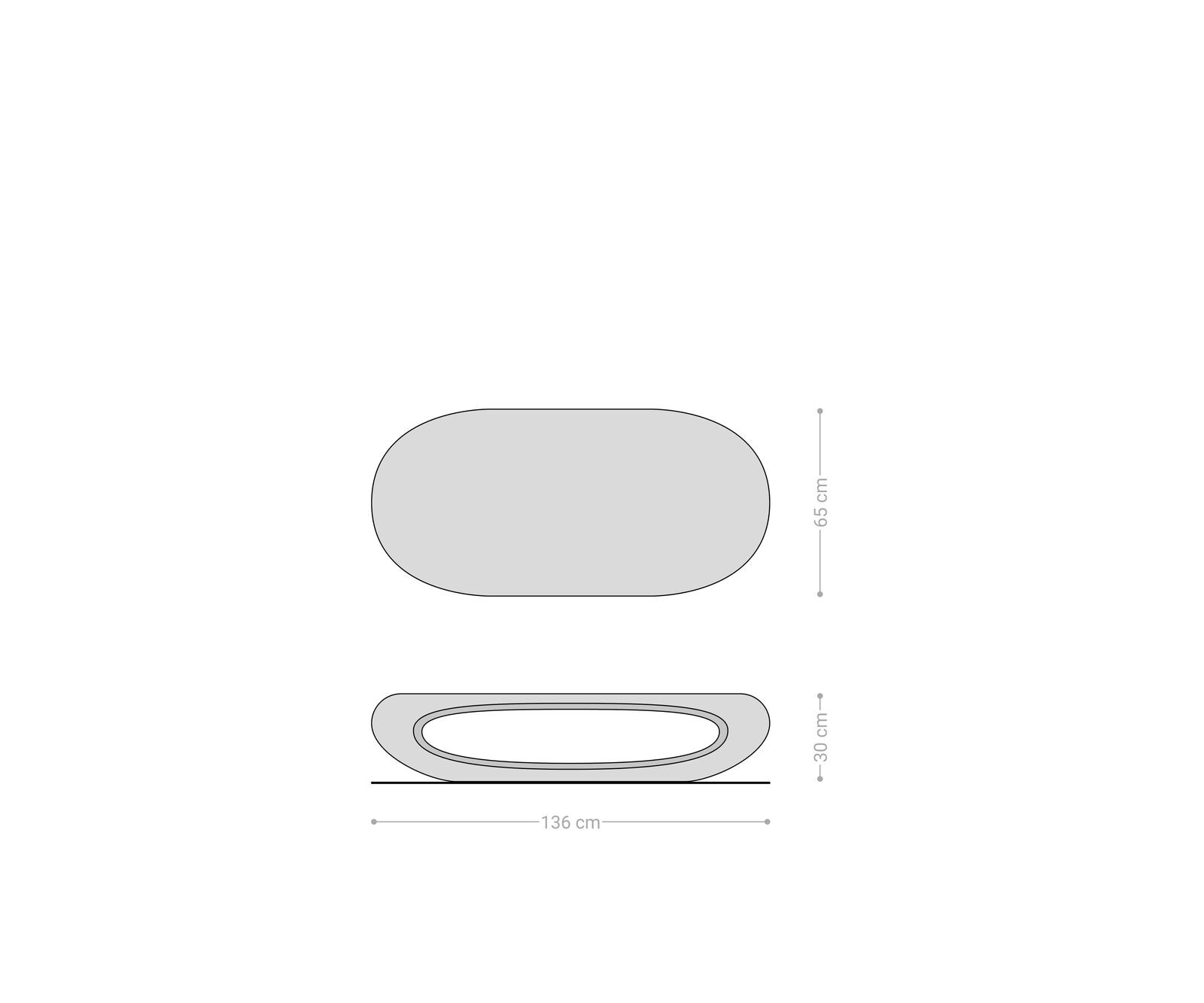 Couchtisch Sinor 140x65 cm Metallic Silber 5