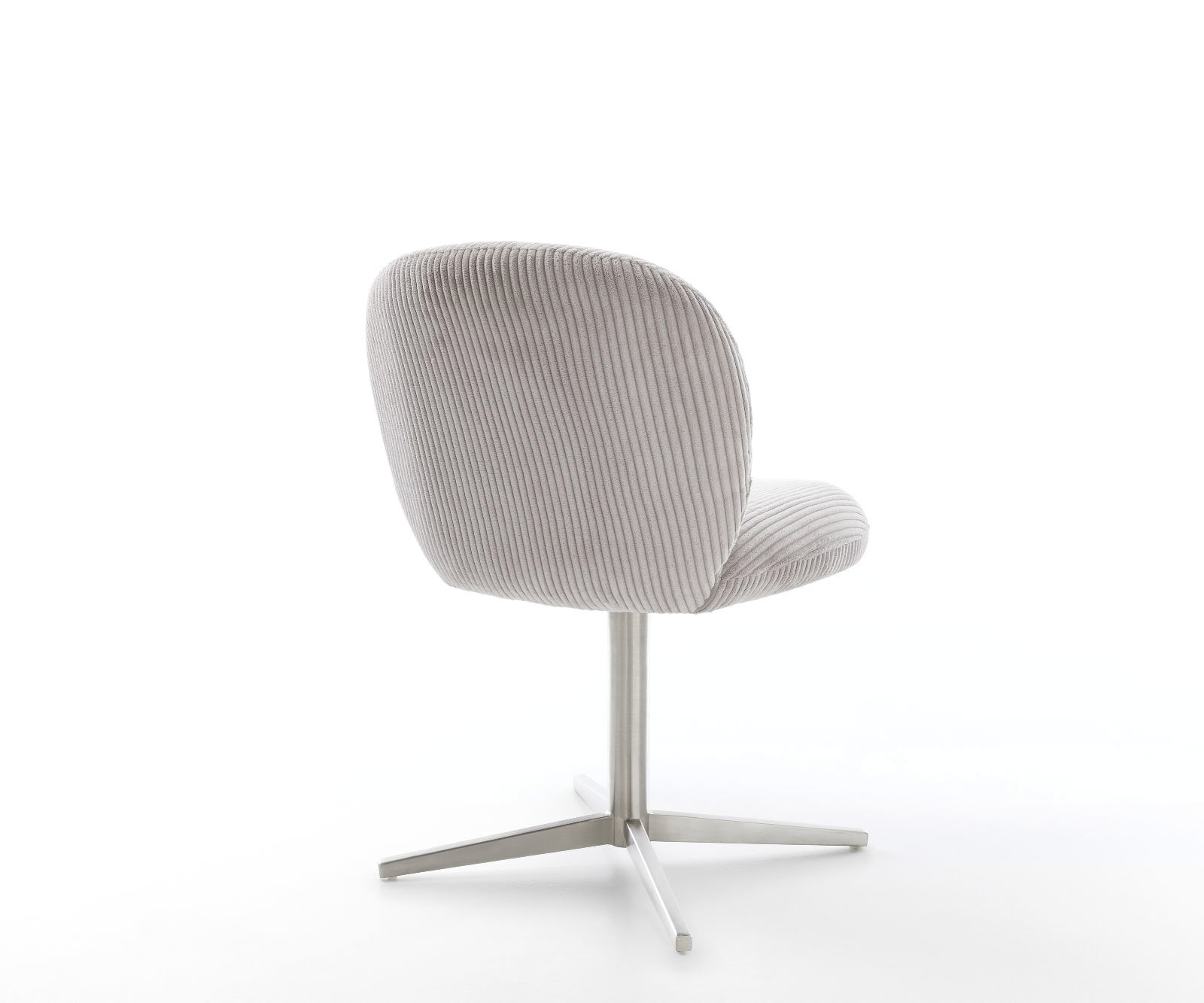 Drehstuhl Nube-Flex Cord Silbergrau Fußkreuz Edelstahl 360° drehbar Taschenfederkern 4 Drehstuhl Nube-Flex Cord Silbergrau Fußkreuz Edelstahl 360° drehbar Taschenfederkern 4