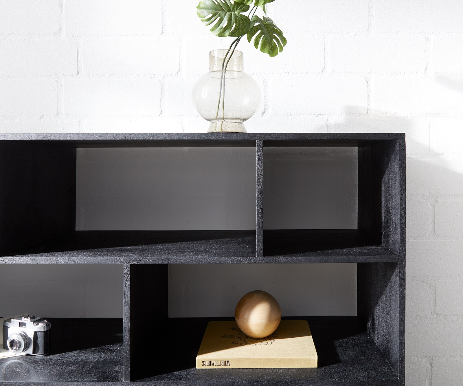 Highboard Famke 120 cm Mango Teak 10 Fächer 2 Türen 5