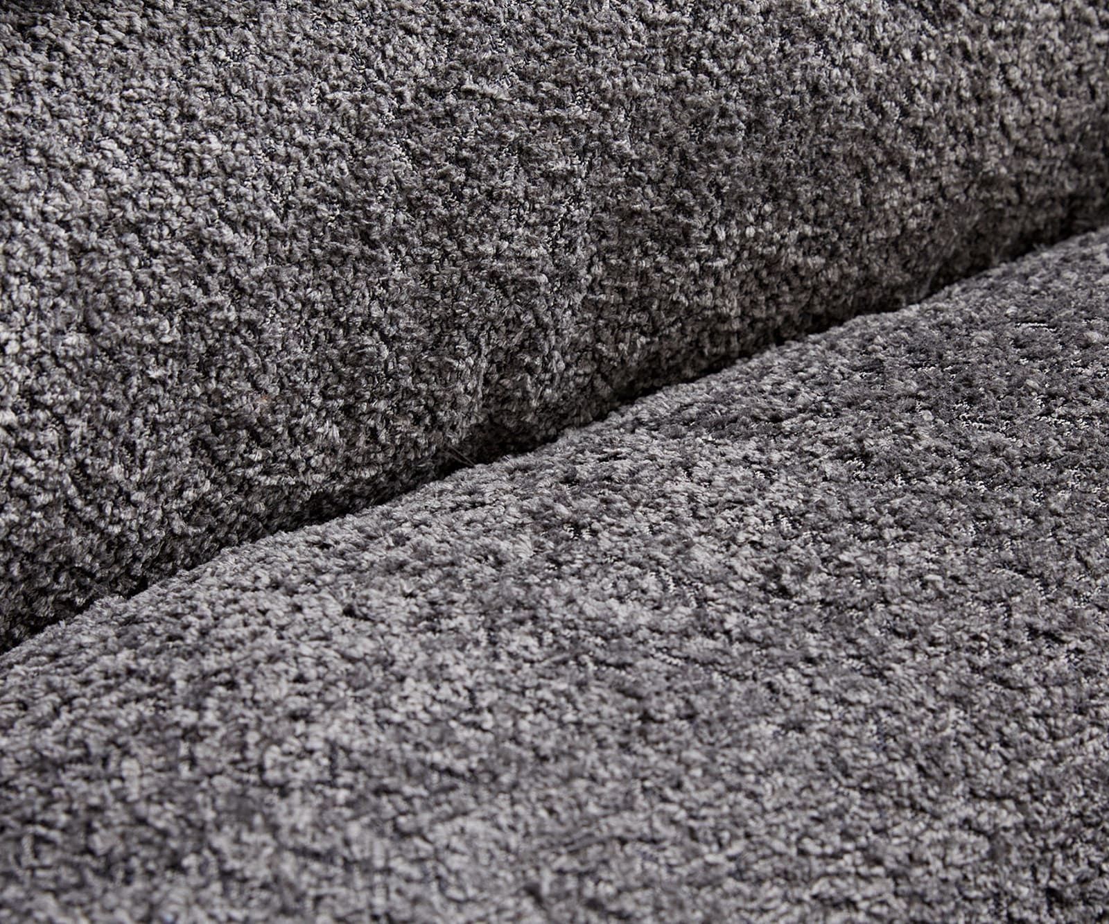 Drehstuhl Abelia-Flex mit Armlehnen Bouclé Grau Kreuzgestell breit Schwarz 360° drehbar Wippfunktion 2