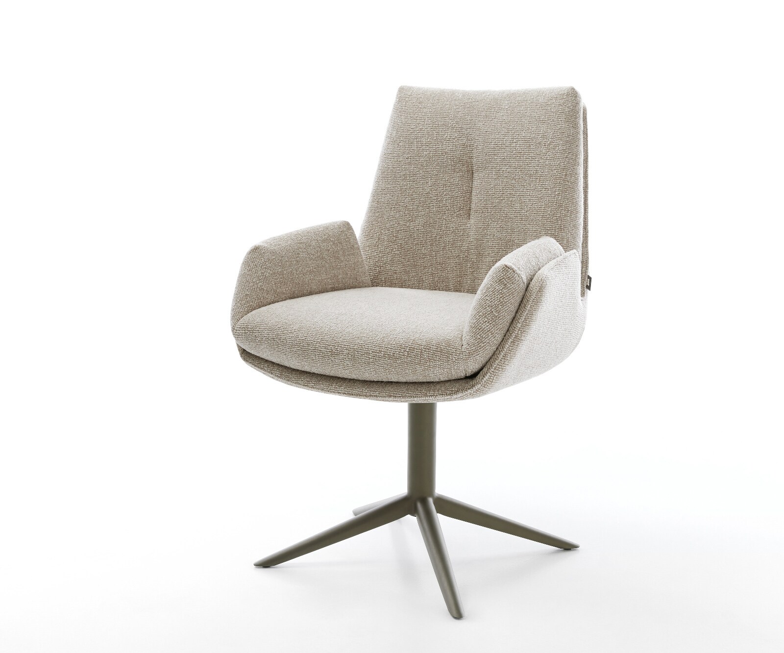 Drehstuhl Clea-Flex Webstoff Soft Beige Fußkreuz Effektfinish Titan 360° dr günstig online kaufen