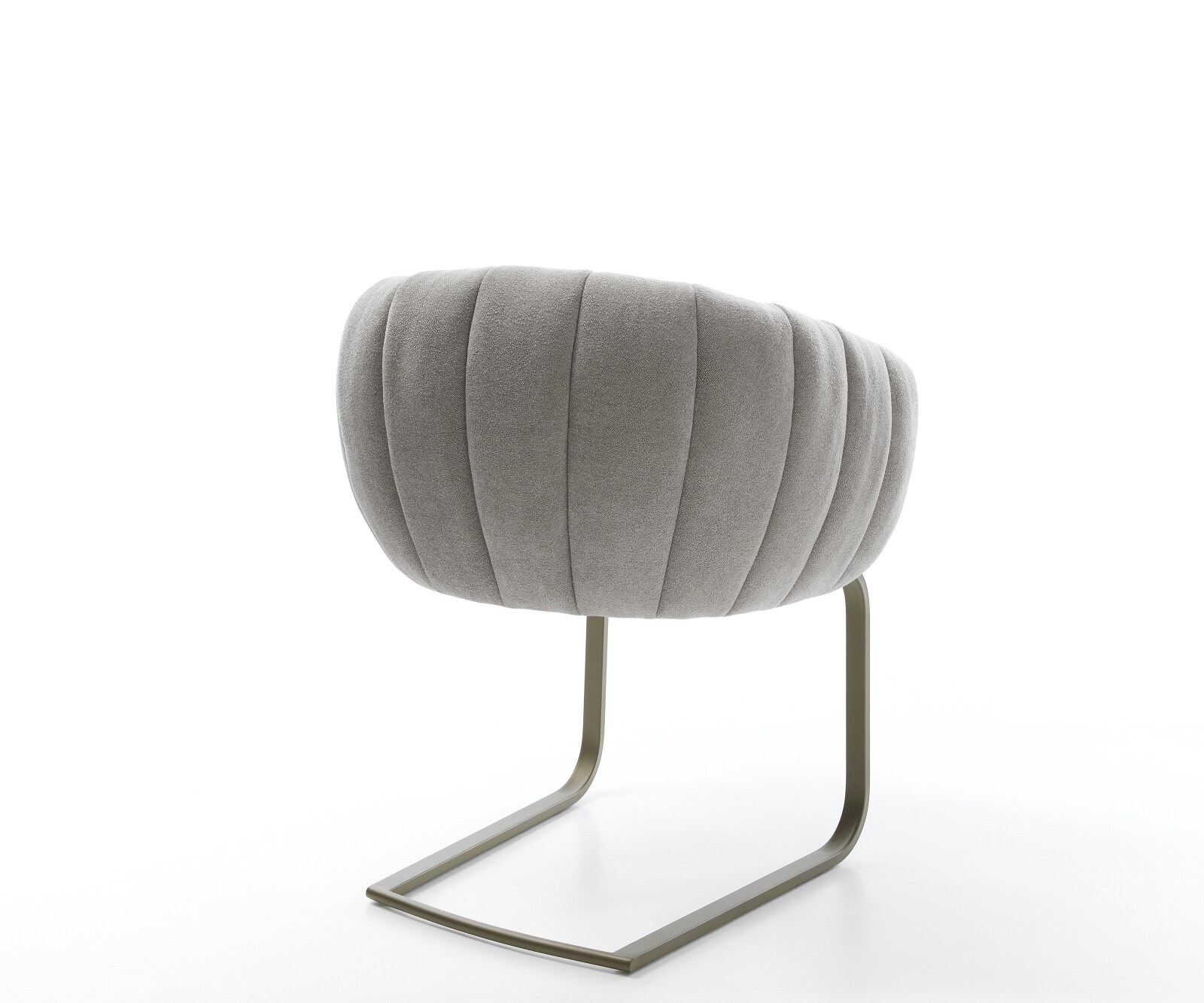 Freischwinger Jada-Flex Strukturstoff Soft Grau Freischwinger flach Effektfinish Titan Taschenfederkern 5