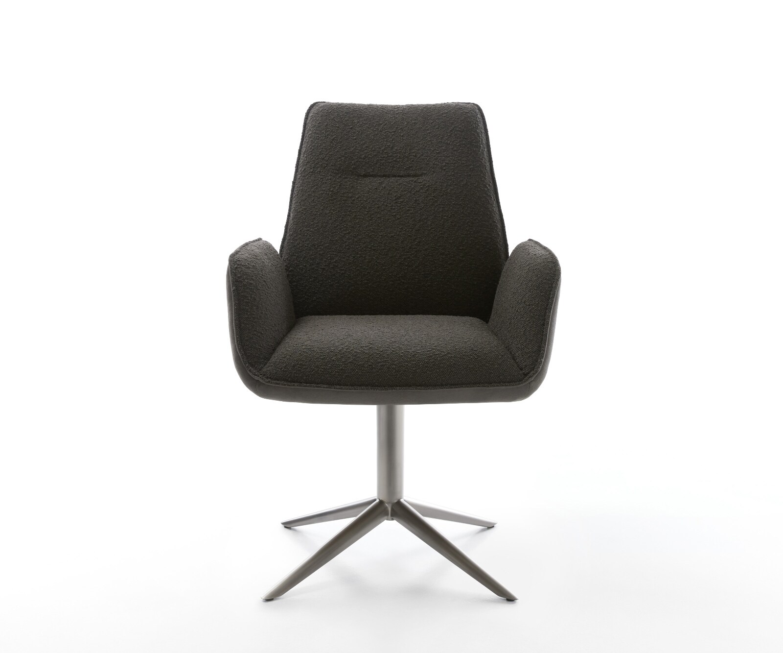 Drehstuhl Zoa-Flex Materialmix Schwarz Fußkreuz Graphit 360° drehbar Wippfunktion Taschenfederkern 2